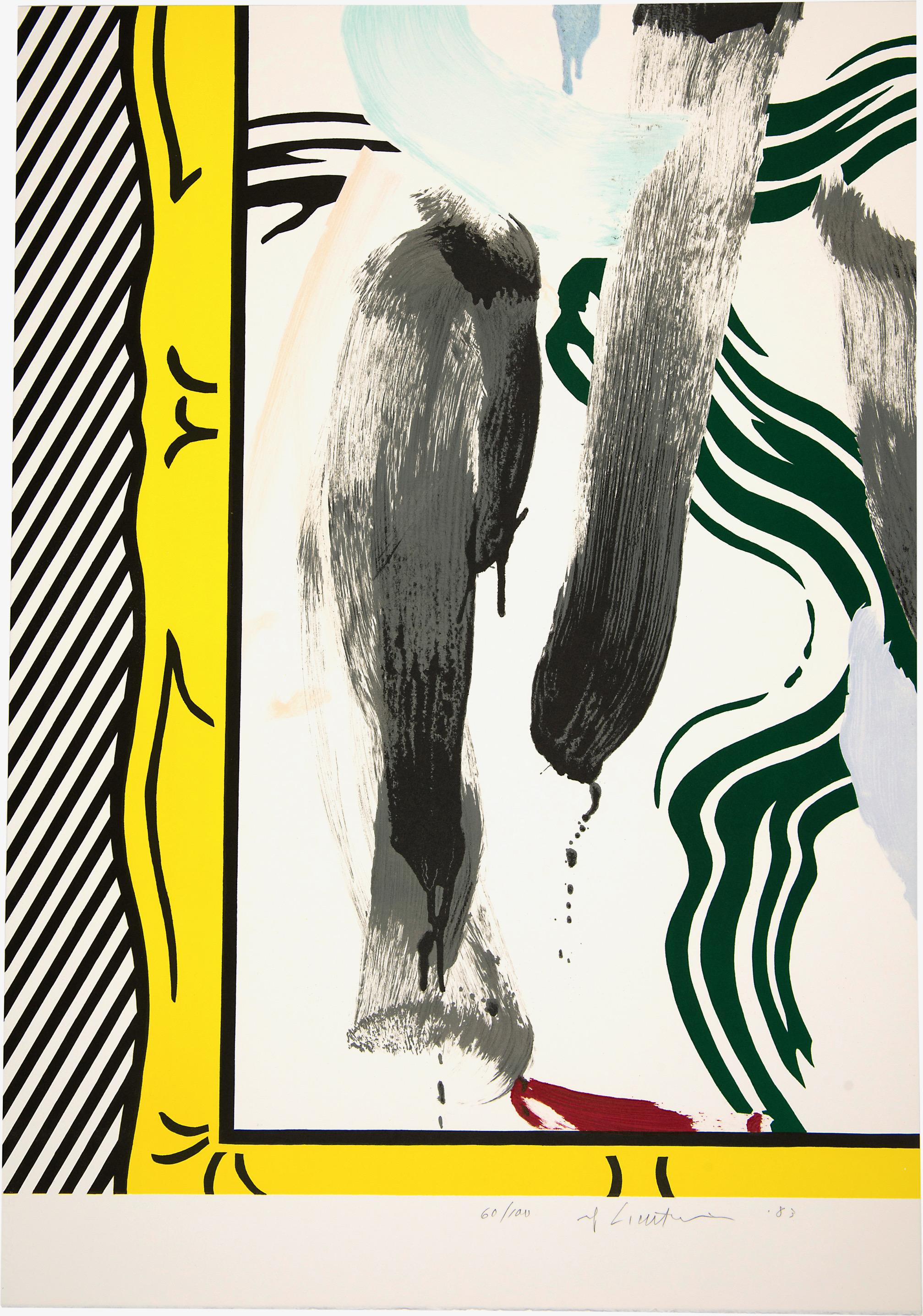 Roy Lichtenstein Abstract Print - Against Apartheid