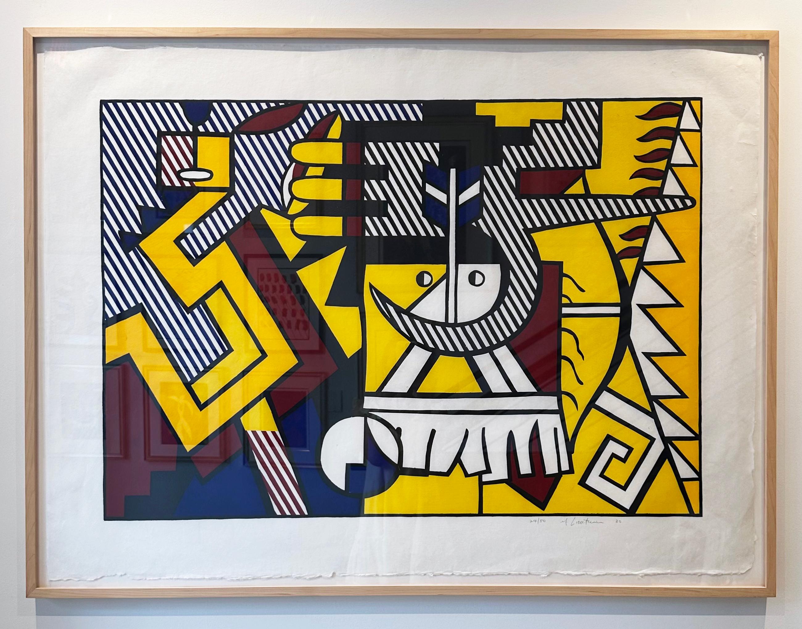 American Indian Theme VI - Print by Roy Lichtenstein