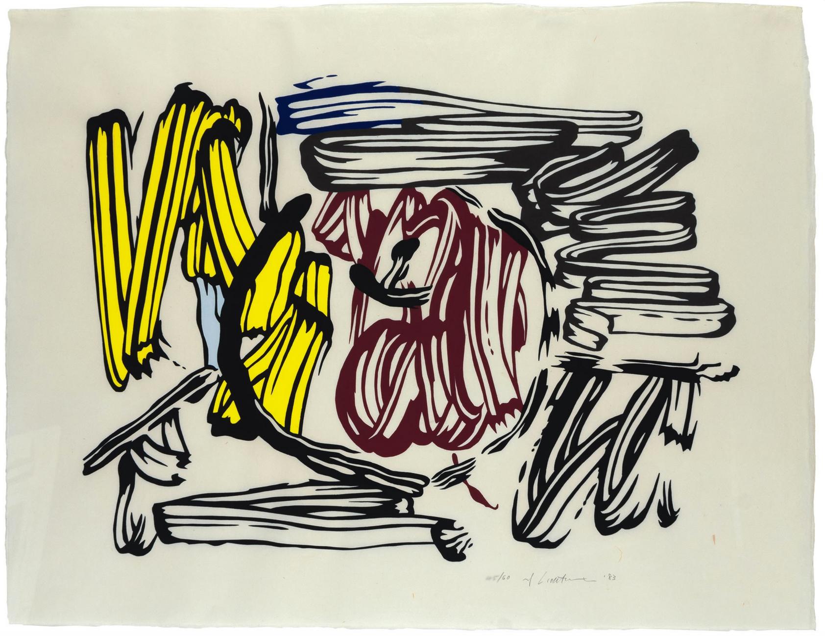 Roy Lichtenstein Still-Life Print - Apple and Lemon