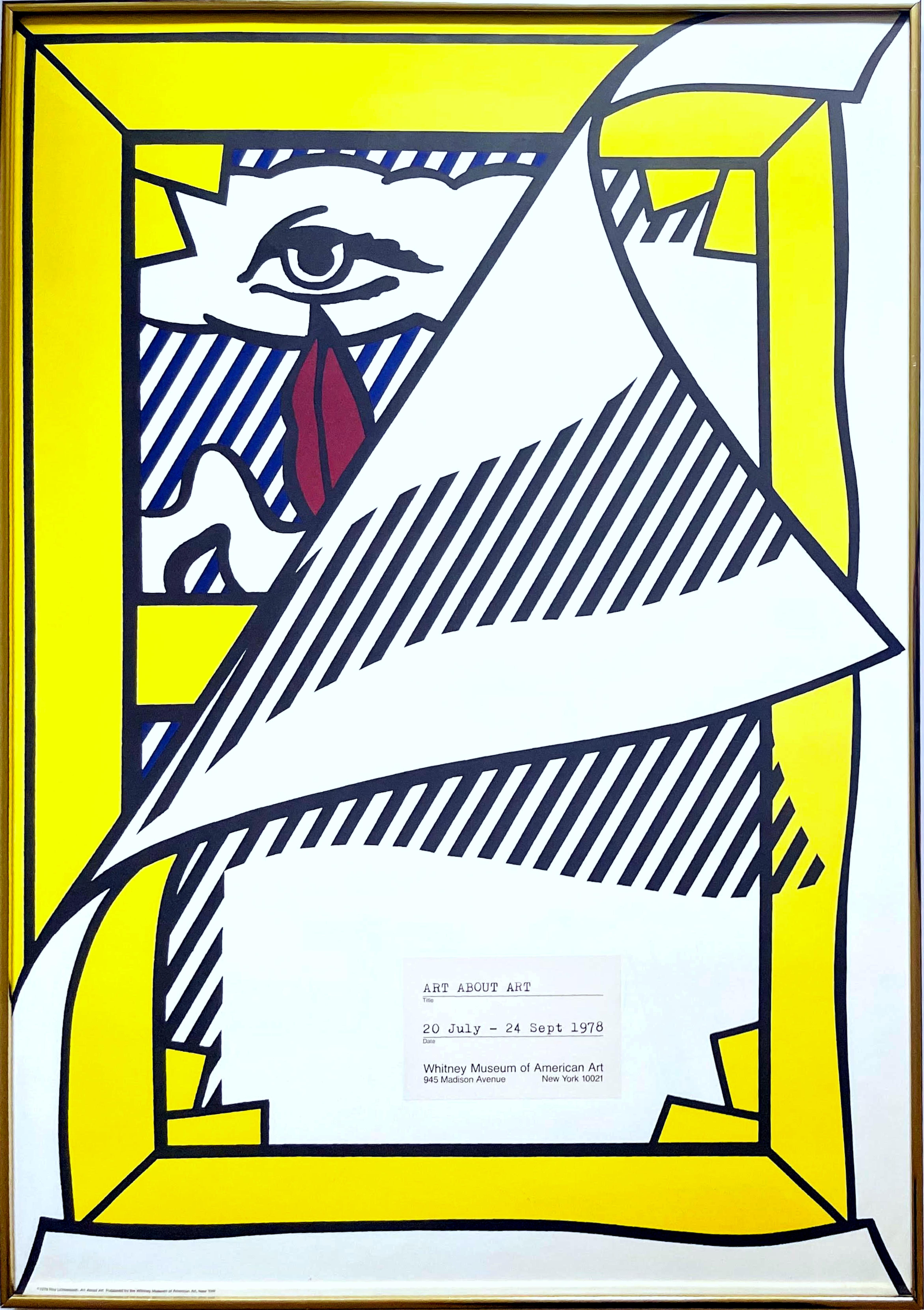 Art About Art, iconic Whitney Museum of American Pop Art lithographic poster