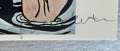 Art Card: Roy Lichtenstein - Drowning Girl, 1963 Hand Signed postcard provenance