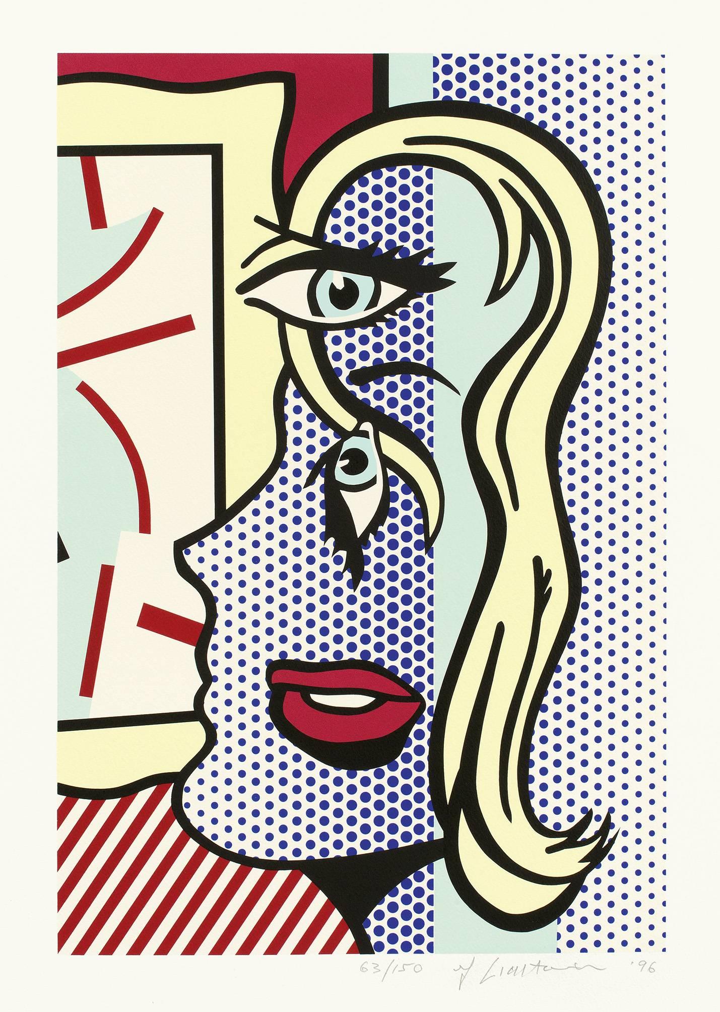 Roy Lichtenstein Portrait Print - Art Critic