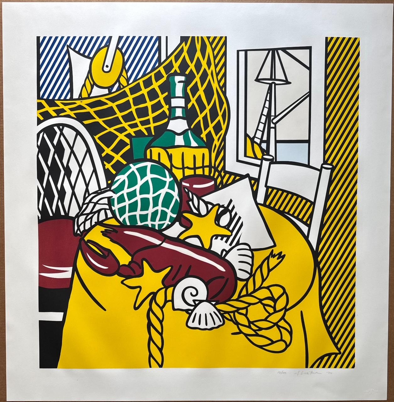 Natura morta con aragosta - Print Pop Art di Roy Lichtenstein