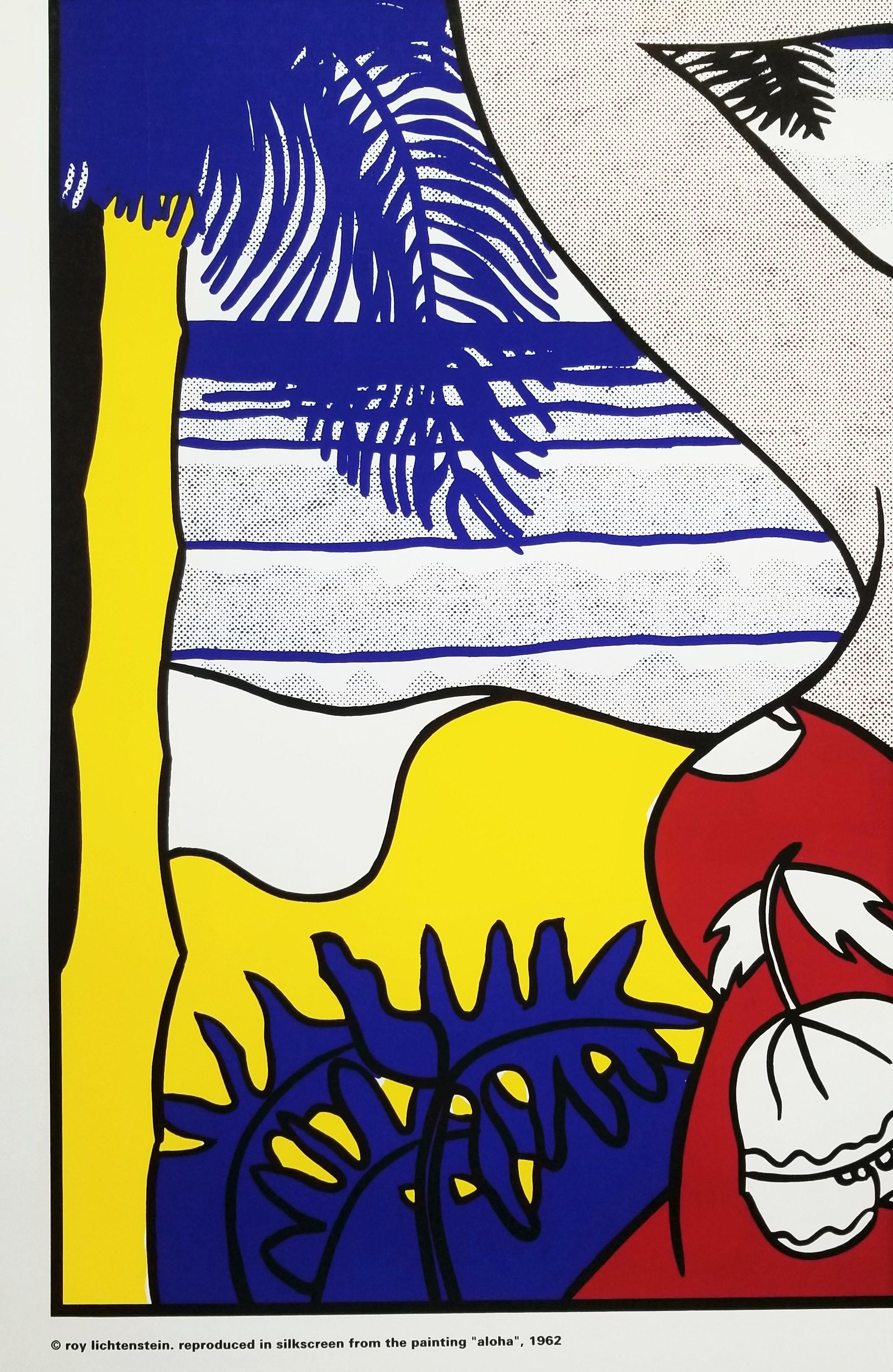 Art of the Sixties (Aloha) Poster (Signed) /// Pop Art Roy Lichtenstein Hawaii 6