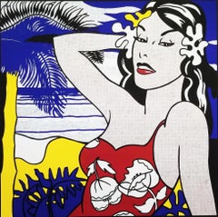 Art of the Sixties (Aloha) Poster (Signed) /// Pop Art Roy Lichtenstein Hawaii