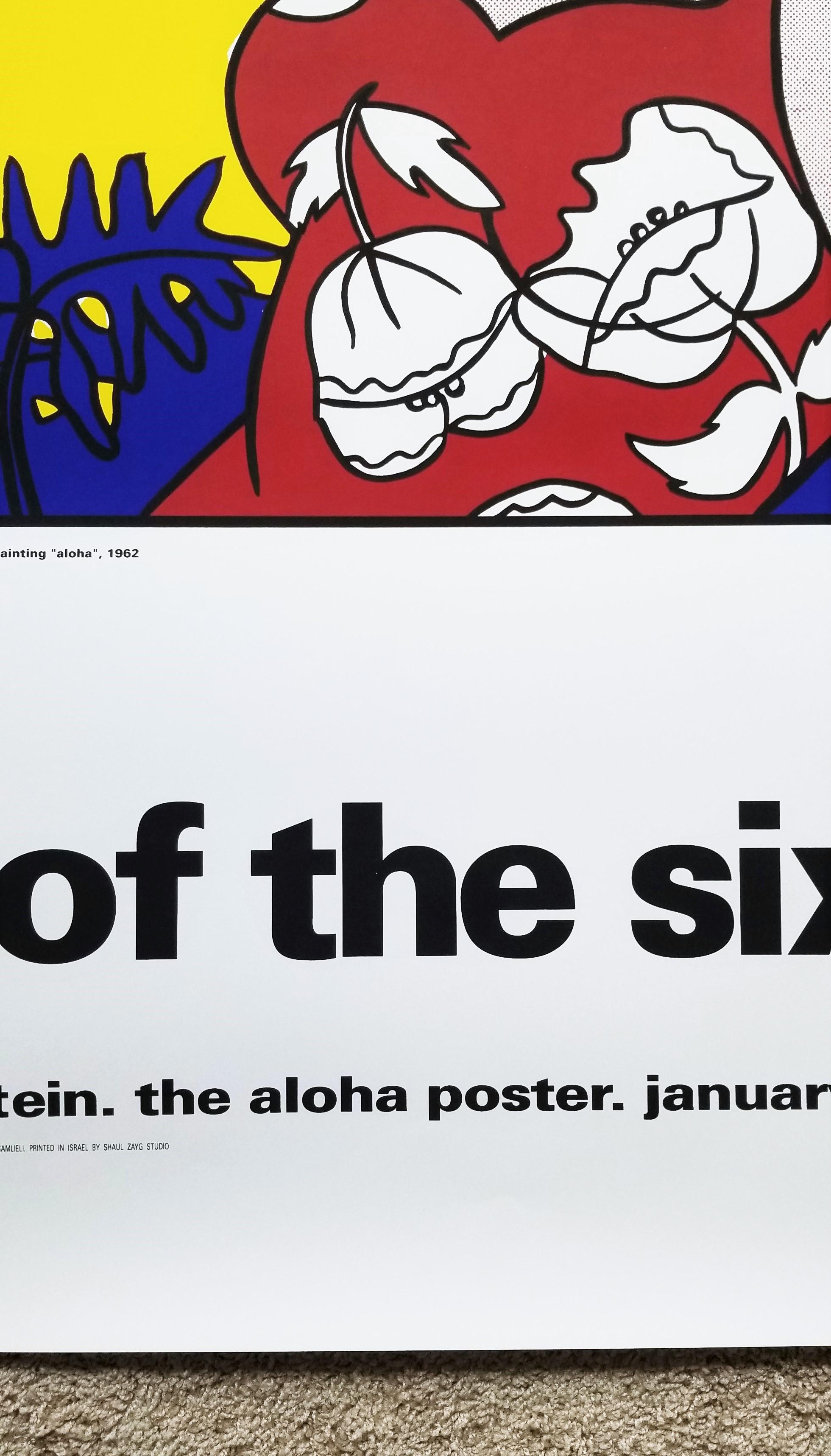 Art of the Sixties (Aloha) Poster (Signed) /// Pop Art Roy Lichtenstein Hawaii  5