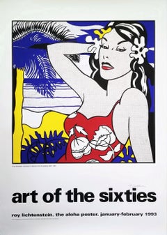 Art of the Sixties (Aloha) Poster (Signed) /// Pop Art Roy Lichtenstein Hawaii