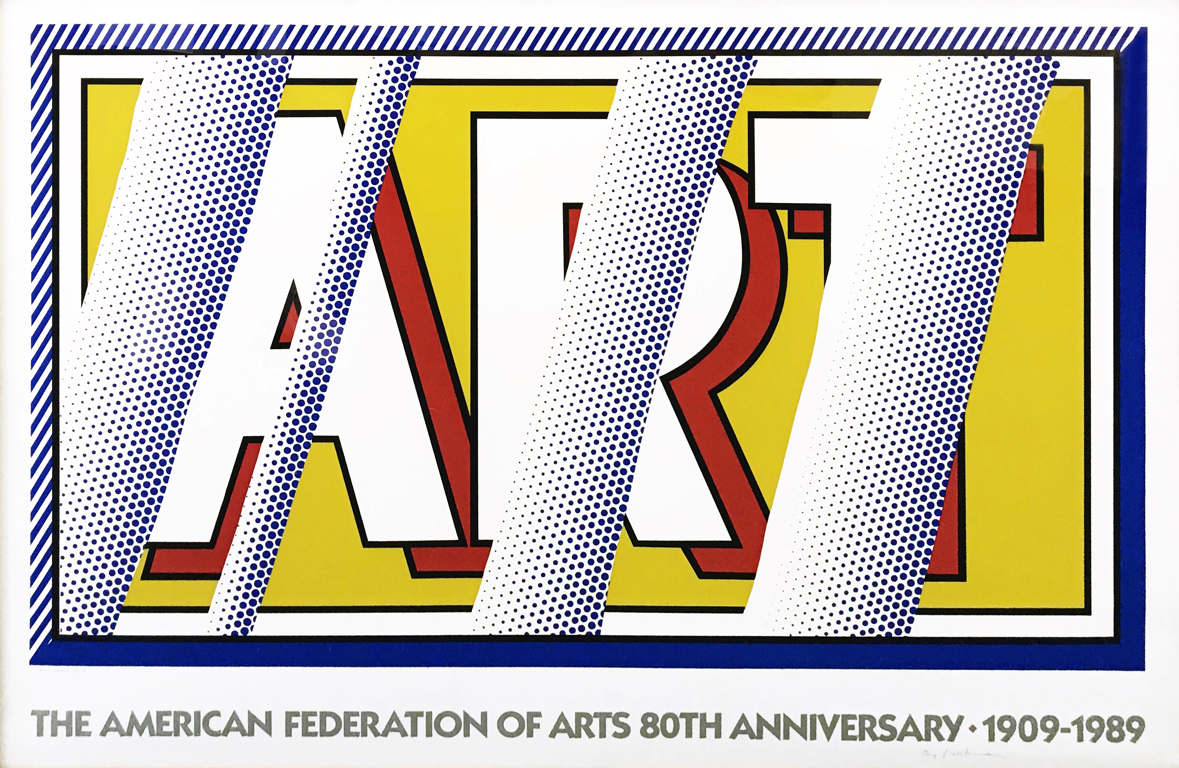 Roy Lichtenstein Figurative Print - ART: THE AMERICAN FEDERATION OF ARTS 80TH ANNIVERSARY