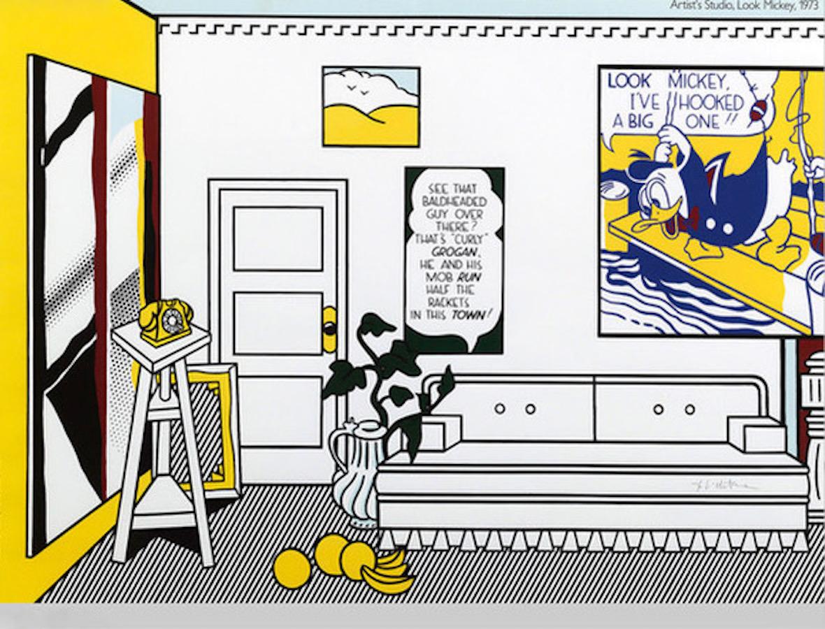 Roy Lichtenstein Print - Artist's Studio - Look Mickey - Offset and Lithograph - 1982