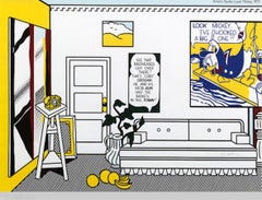 Vintage Artist's Studio - Look Mickey - Offset and Lithograph - 1982