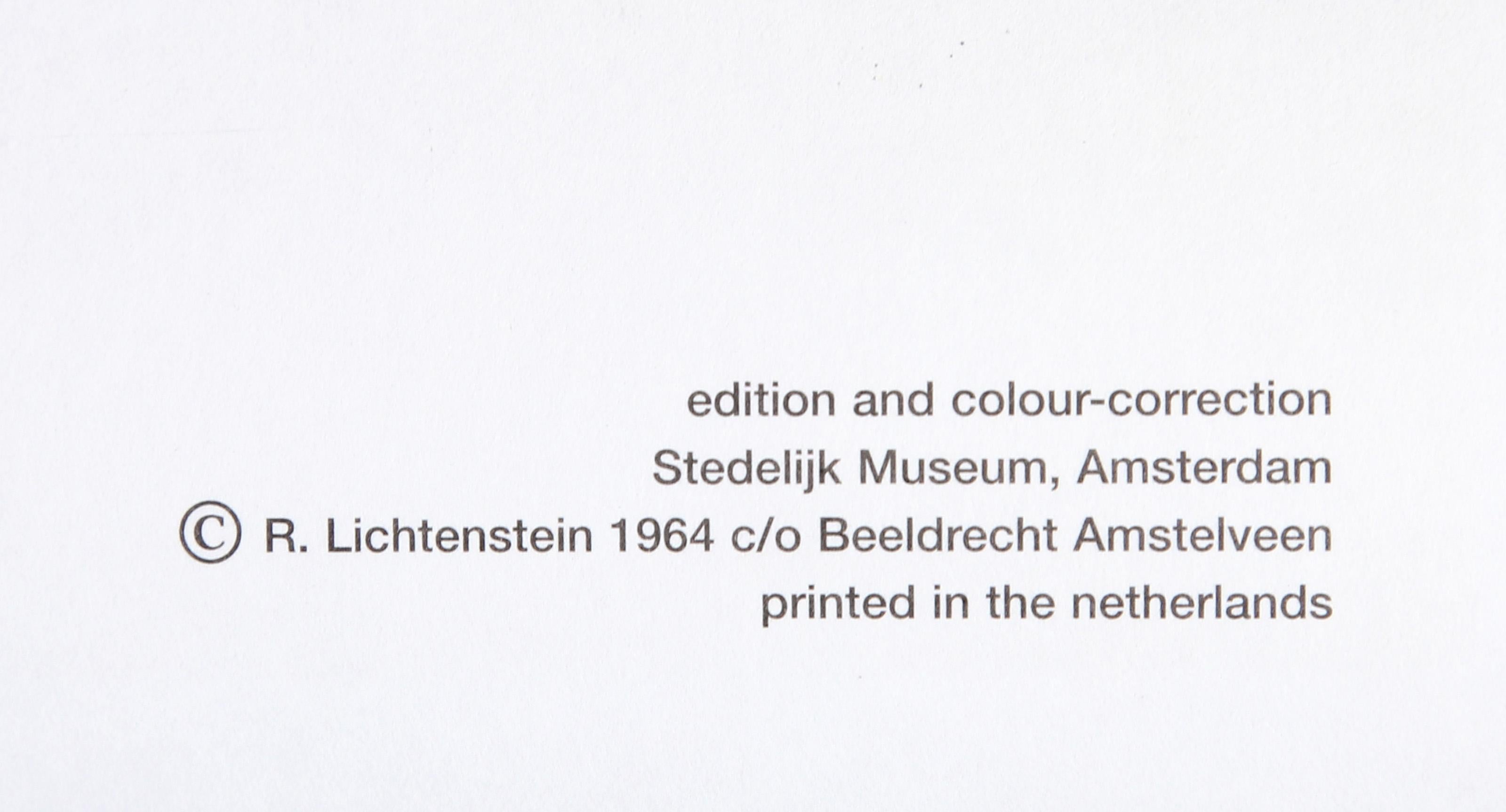 Mientras abría fuego, Pop Art Tres carteles litografía offset de Roy Lichtenstein en venta 11