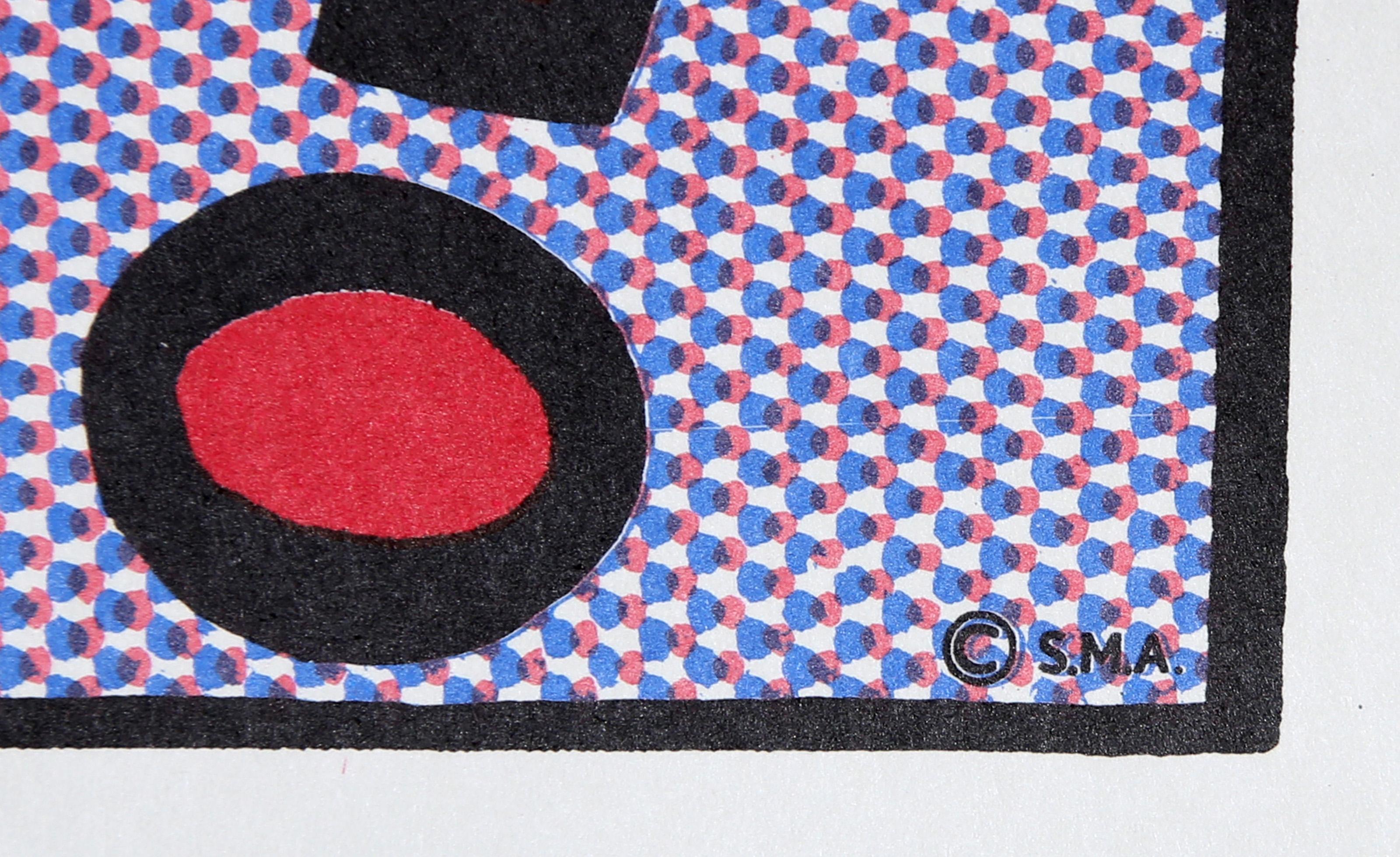 Mientras abría fuego, Pop Art Tres carteles litografía offset de Roy Lichtenstein en venta 1