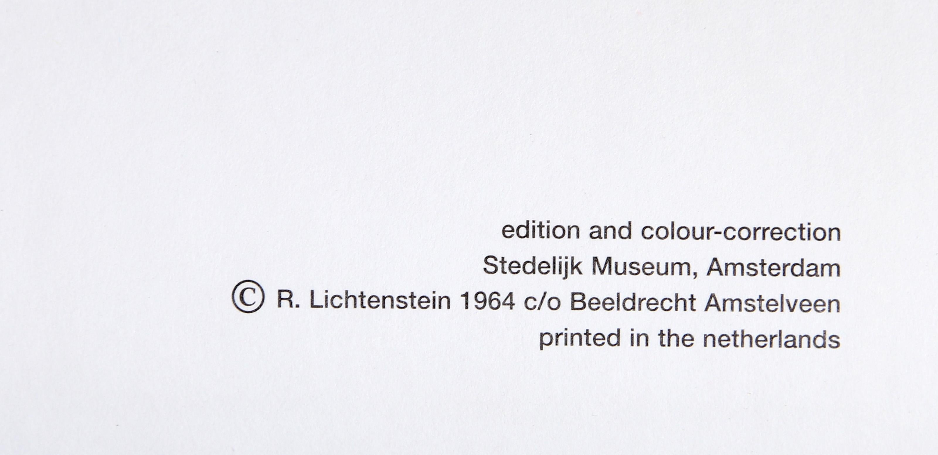 Mientras abría fuego, Pop Art Tres carteles litografía offset de Roy Lichtenstein en venta 7