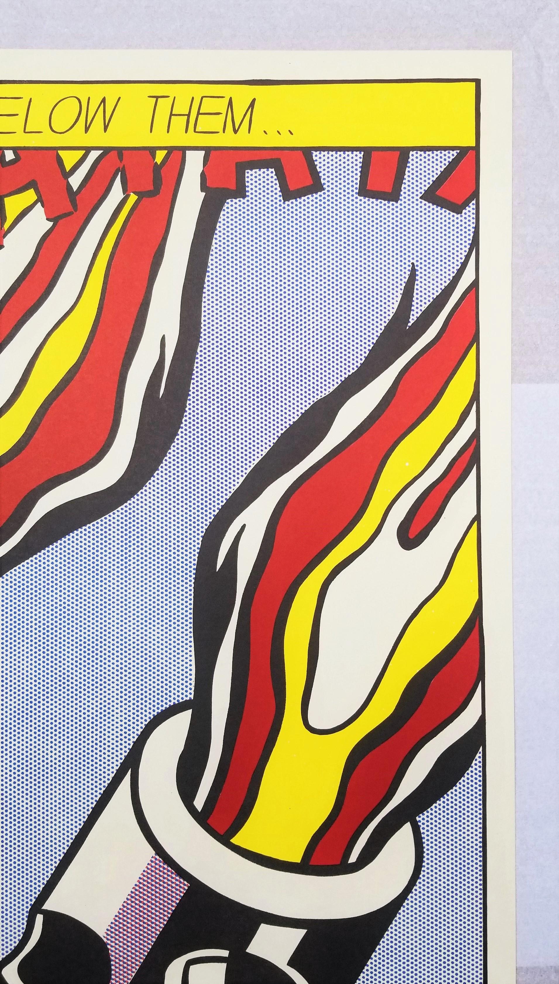 As I Opened Fire Poster (Triptychon) (Erstausgabe) /// Pop Art Roy Lichtenstein  im Angebot 13