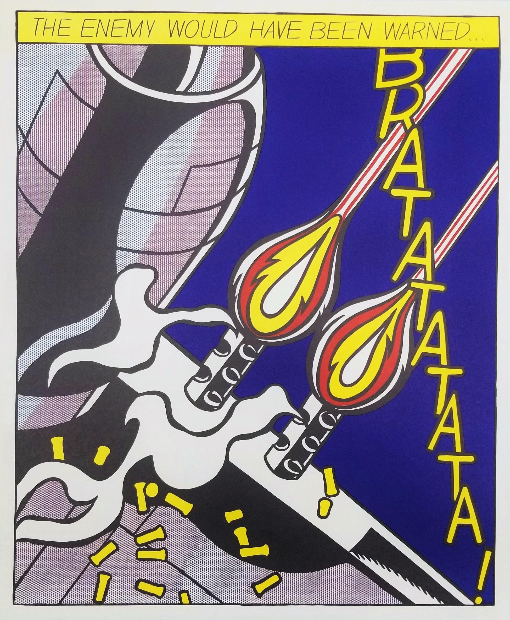 Affiche As I Opened Fire (Triptyque) ( Première édition) /// Pop Art Roy Lichtenstein  en vente 6
