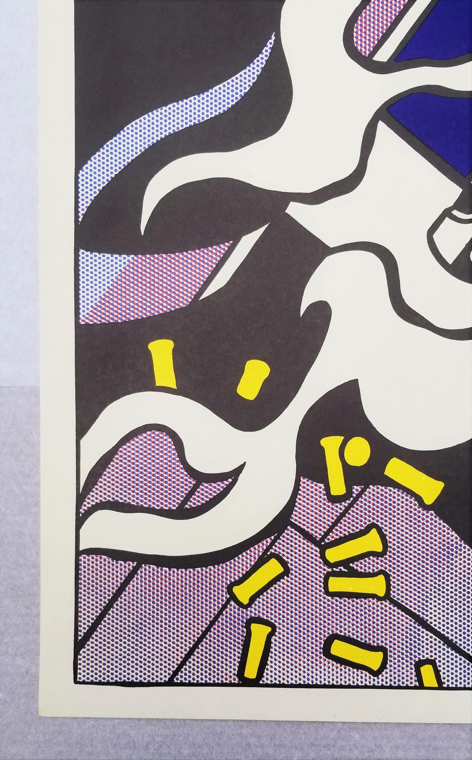 As I Opened Fire Poster (Triptychon) (Erstausgabe) /// Pop Art Roy Lichtenstein  im Angebot 7