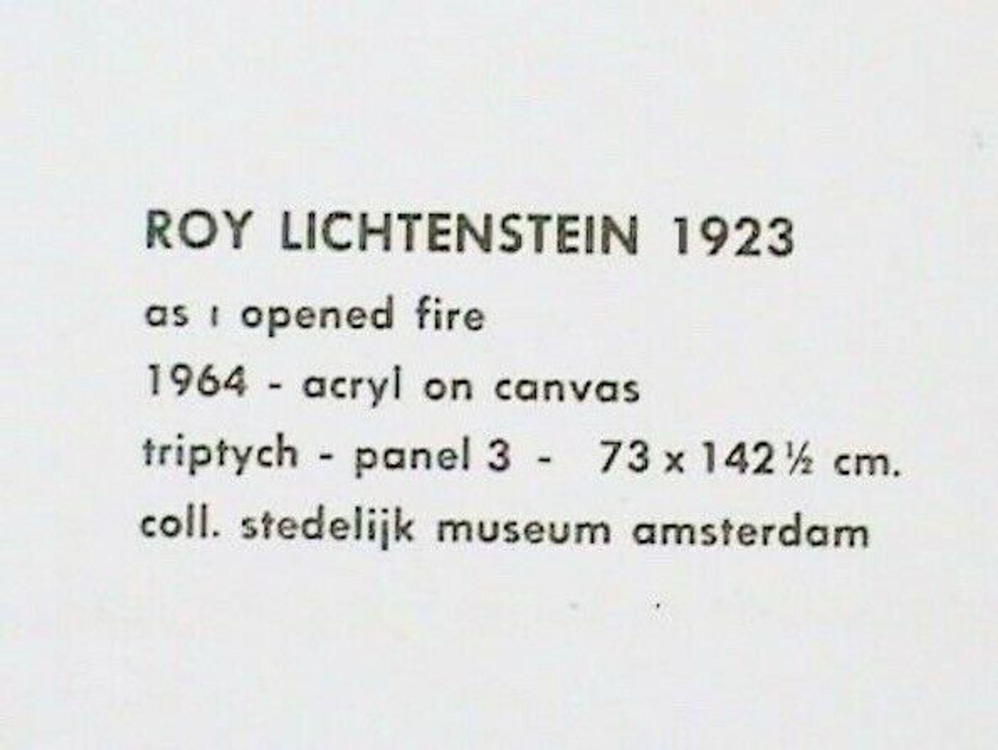 As I Opened Fire, Roy Lichtenstein 2