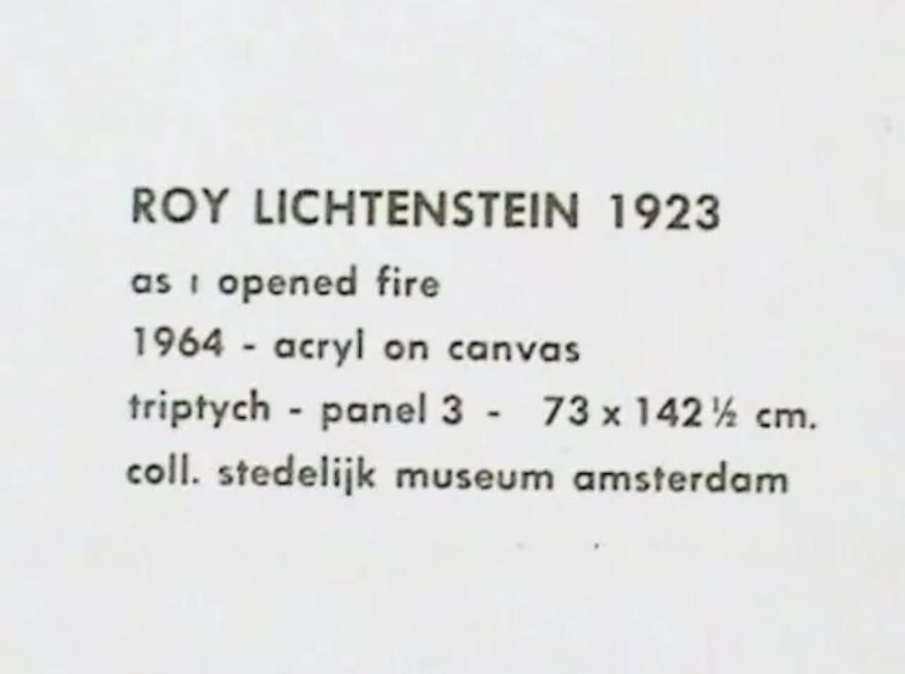 As I Opened Fire, Roy Lichtenstein 4