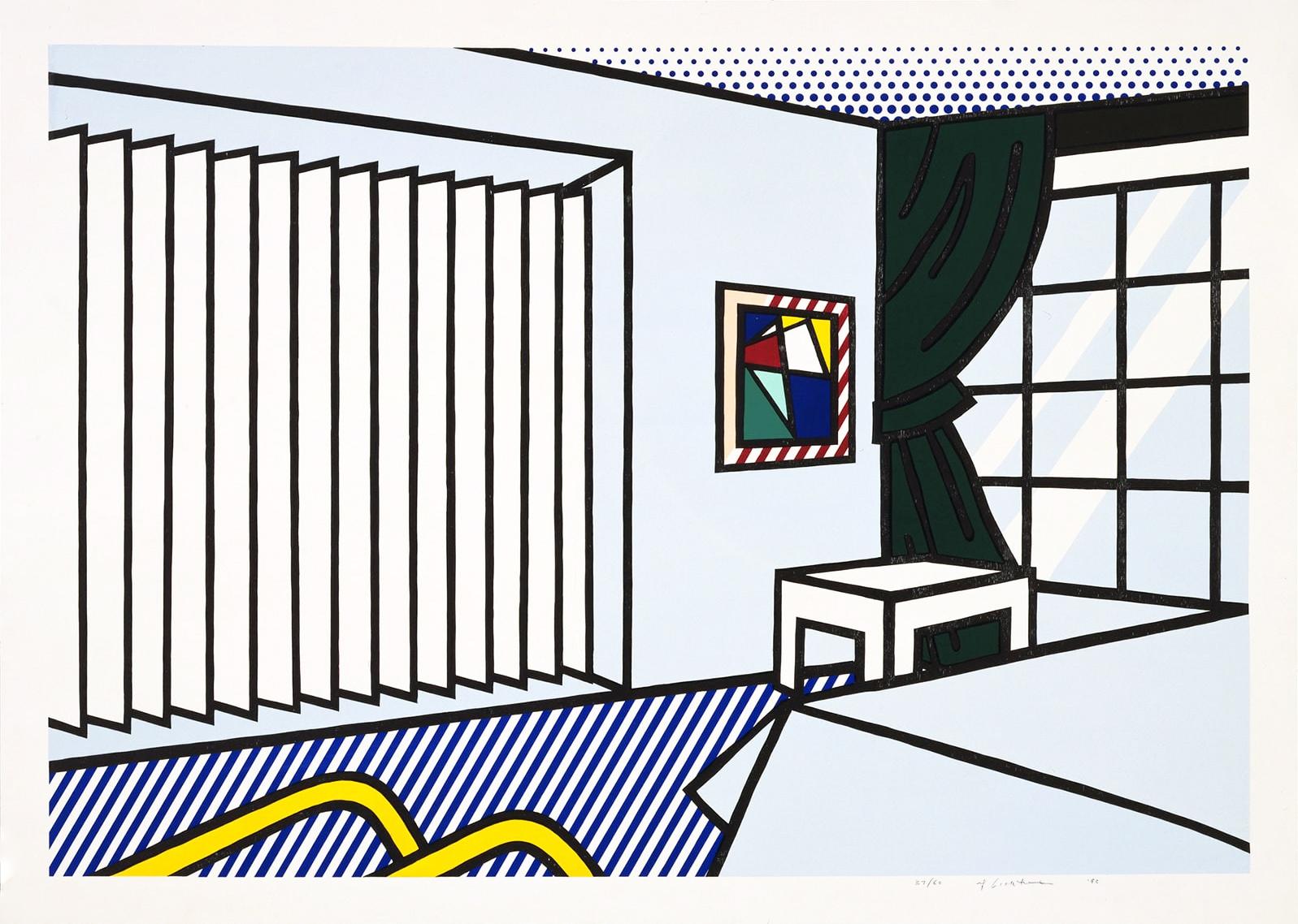 Roy Lichtenstein Portrait Print - BEDROOM