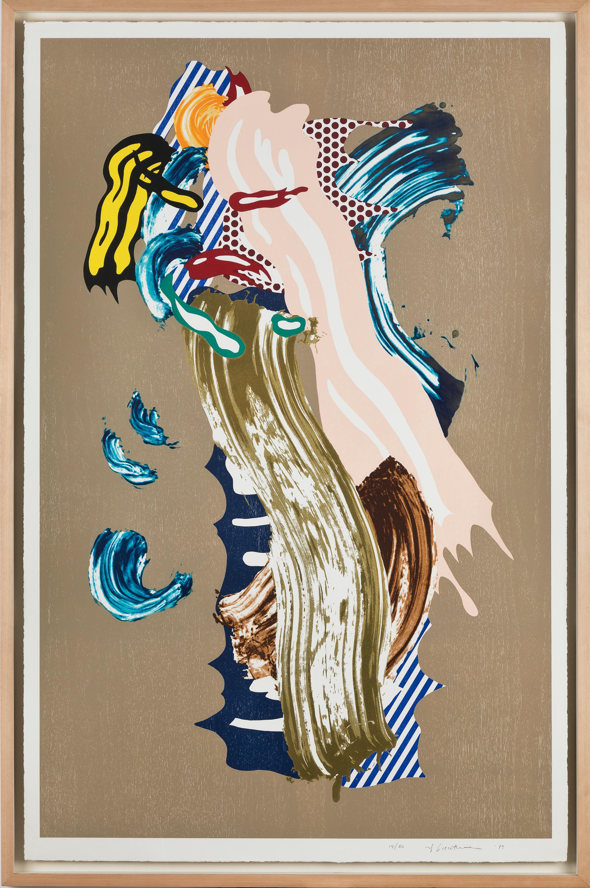 Blonde, from the Brushstroke Figures Series  - Print by Roy Lichtenstein