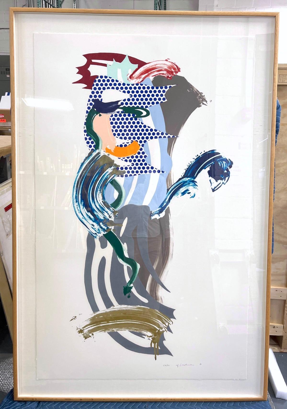 Blue Face - Pop Art Print by Roy Lichtenstein