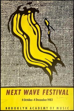 Brooklyn Academy of Music Poster (Hand signed and dated '97 by Roy Lichtenstein)