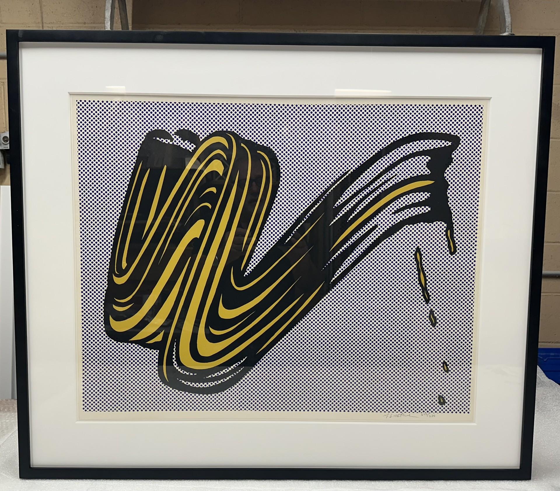 Brushstroke - Print by Roy Lichtenstein