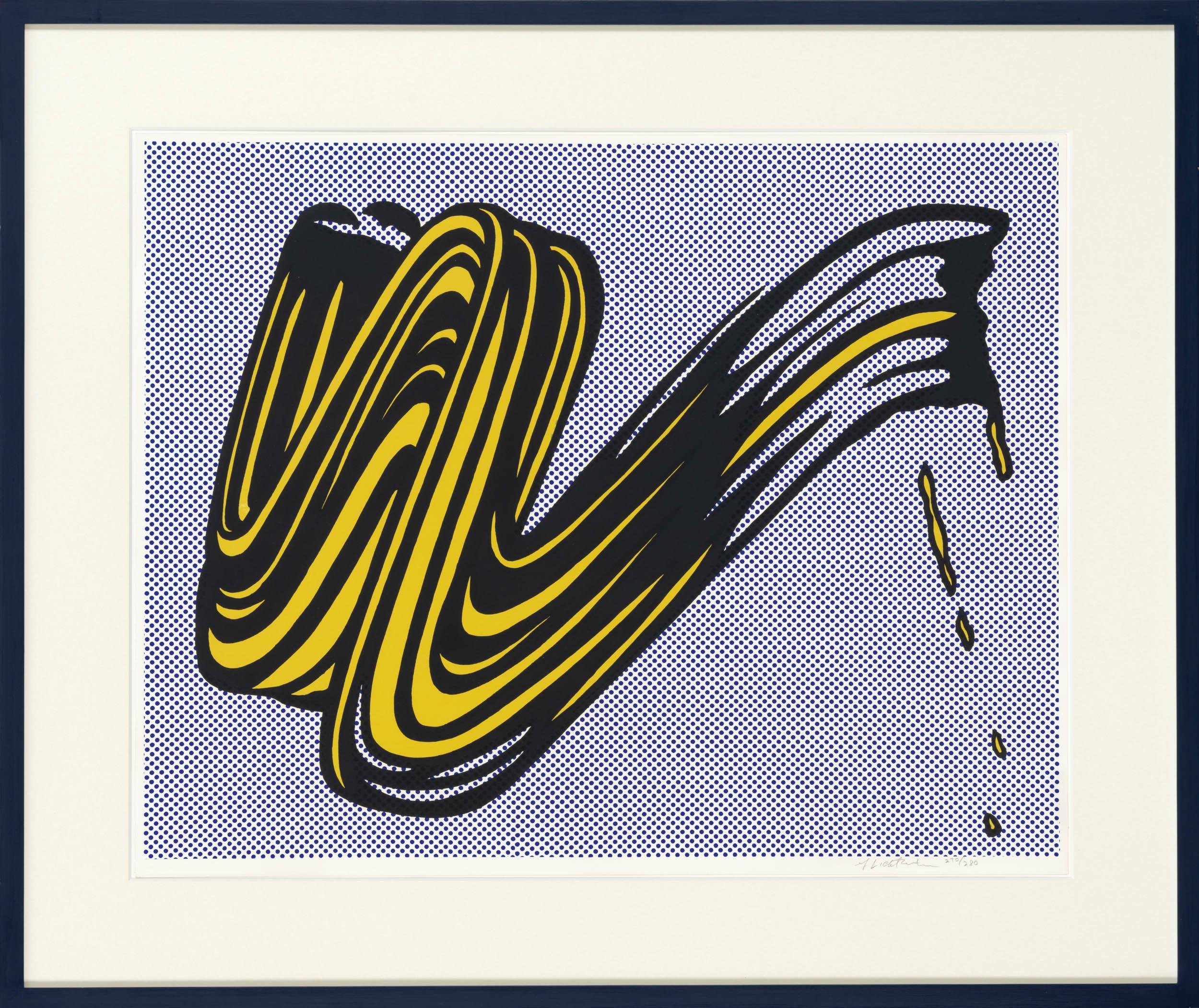 roy lichtenstein brushstroke 1965