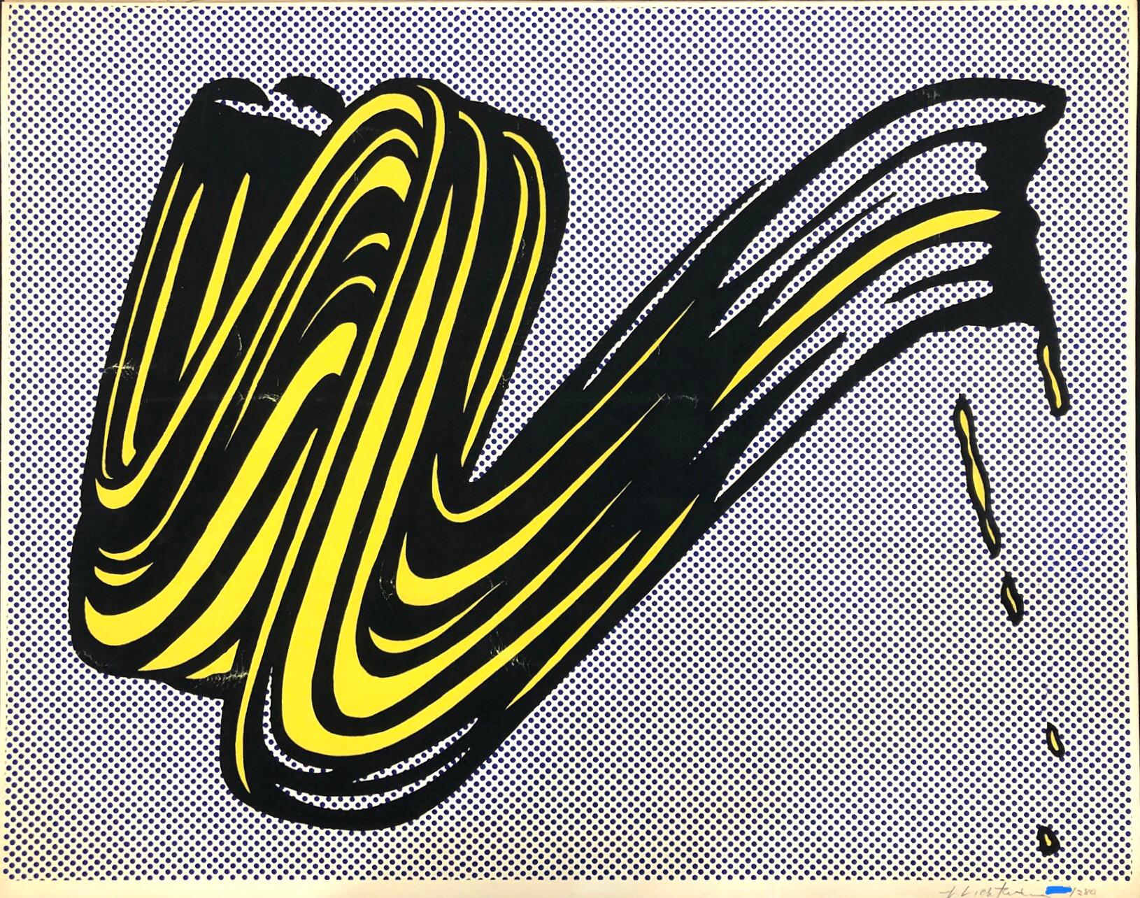 Brushstroke - Print by Roy Lichtenstein