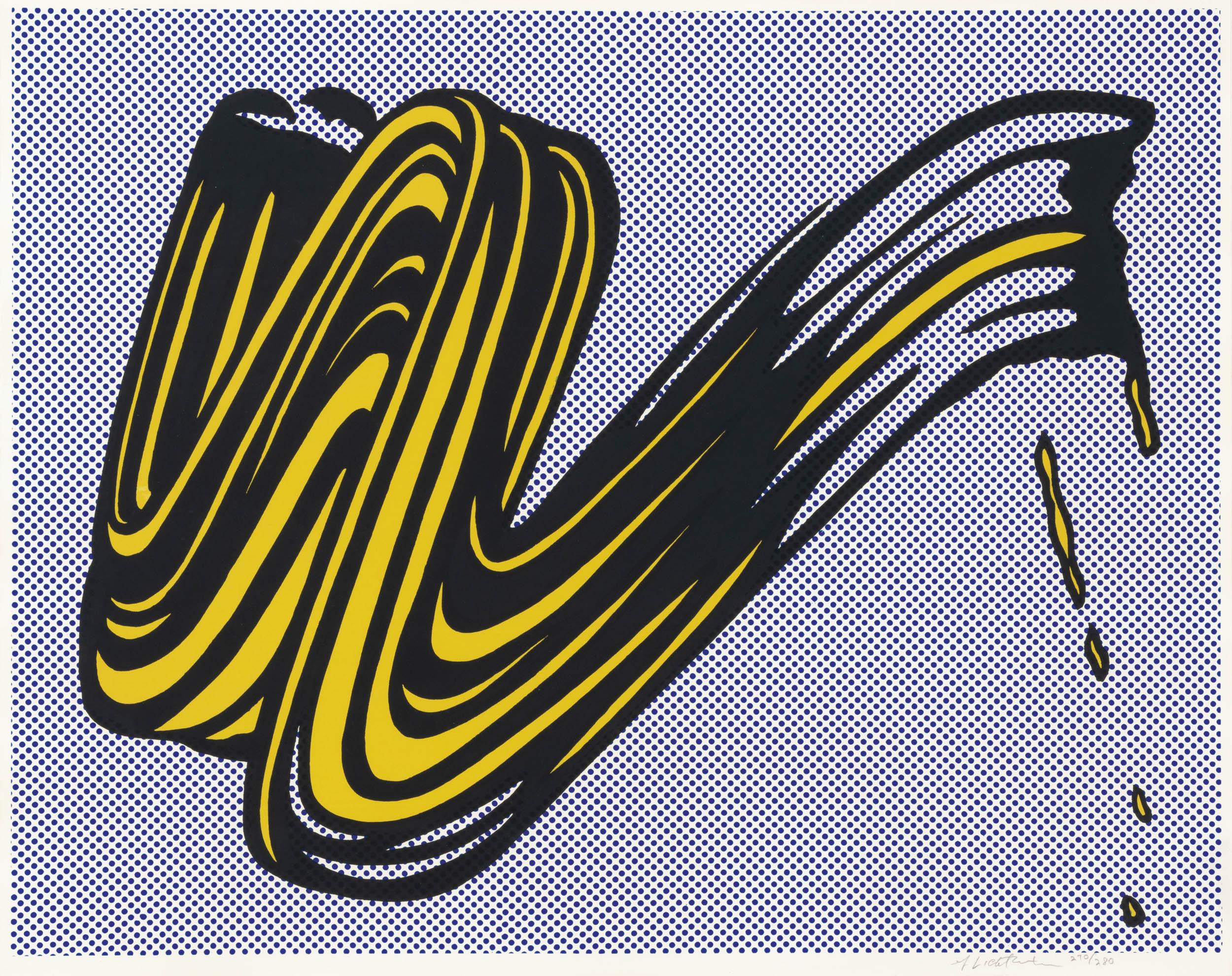 Roy Lichtenstein Abstract Print - Brushstroke