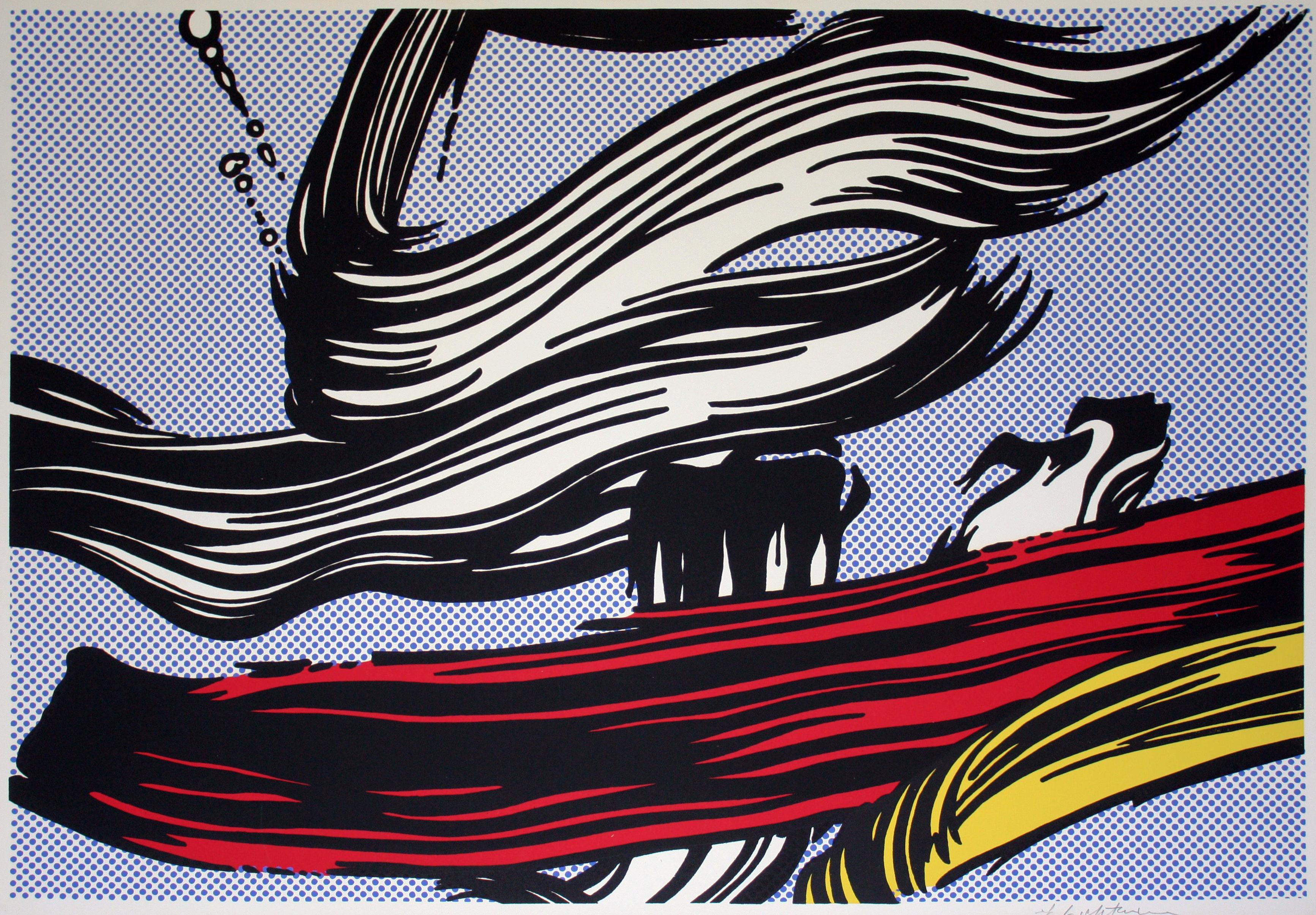 Brushstrokes (C.45) - Print by Roy Lichtenstein