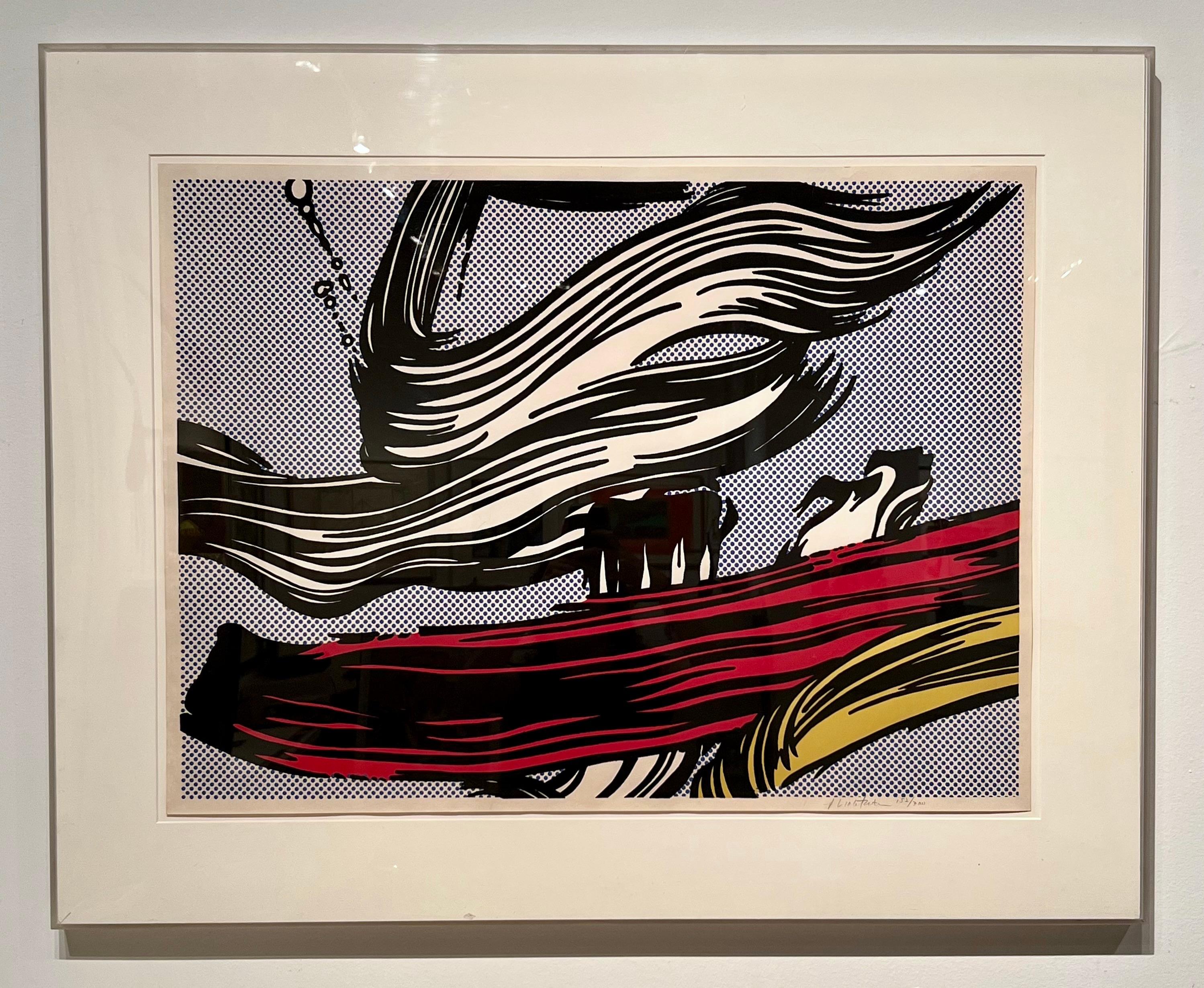 lichtenstein brush stroke