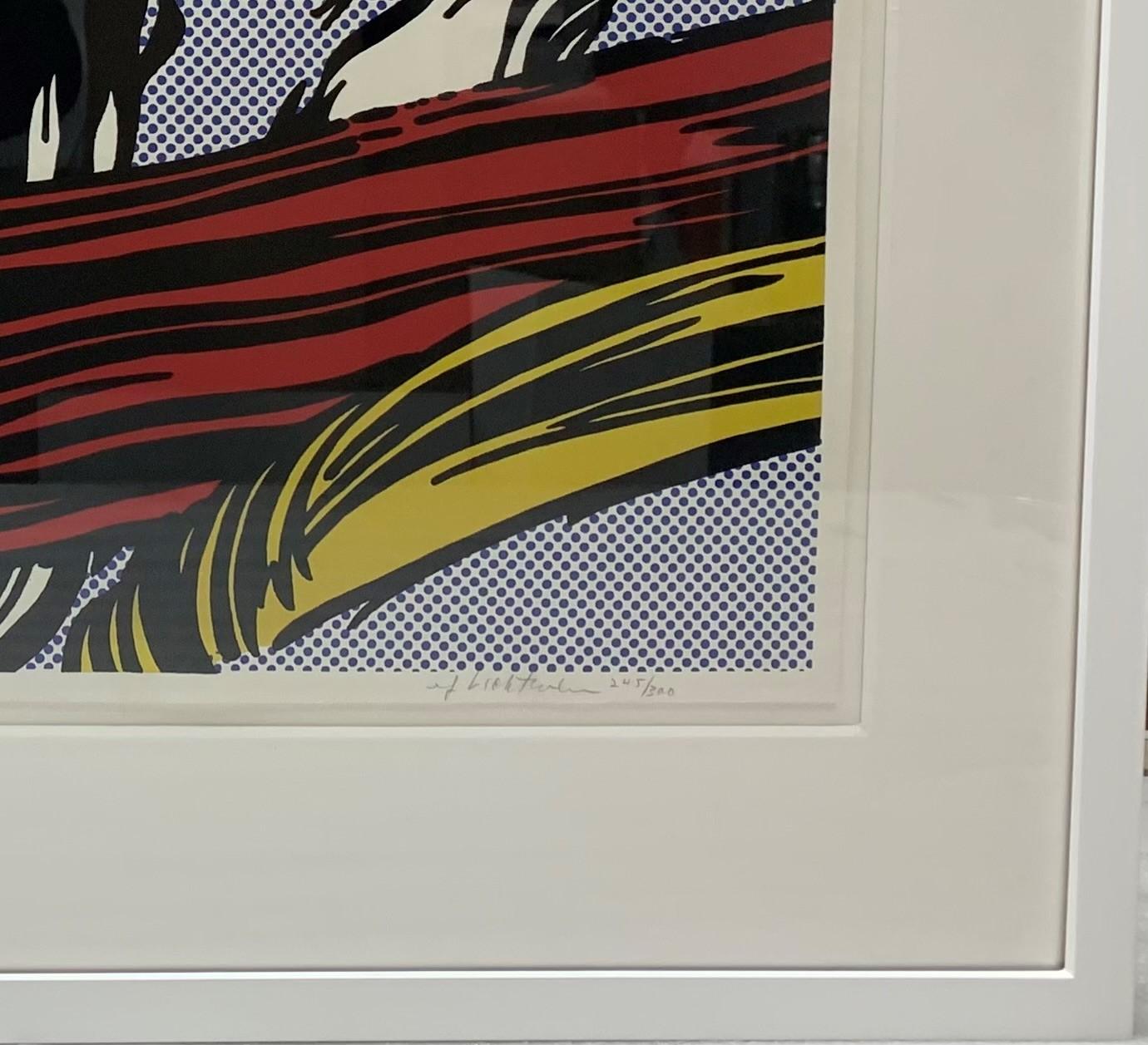 Brushstrokes - Pop Art Print par Roy Lichtenstein