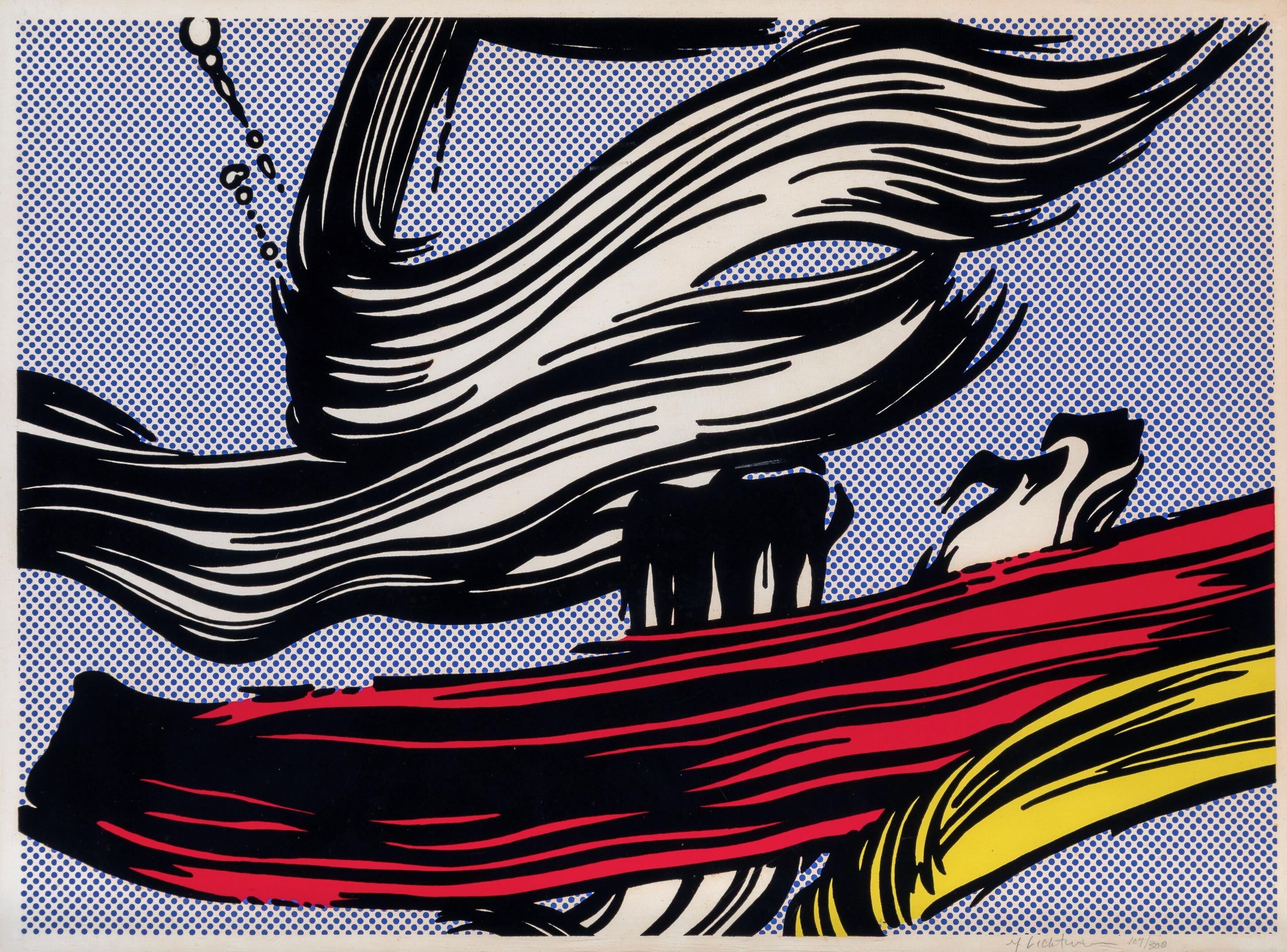 coups de pinceau - Print de Roy Lichtenstein