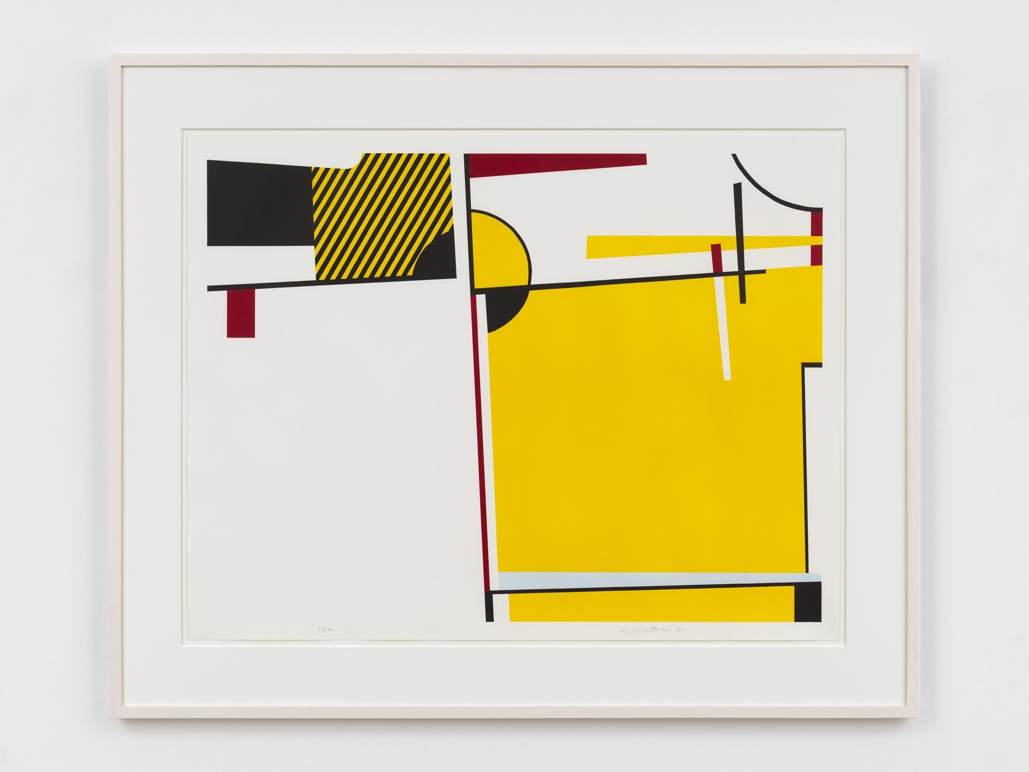 Over the course of six prints, Roy Lichtenstein (American, 1923–1997) progressively simplifies and abstracts a Holstein cow, a sequence only comprehensible when the series is seen in its entirety. Lichtenstein directly quotes Picasso’s lithographic