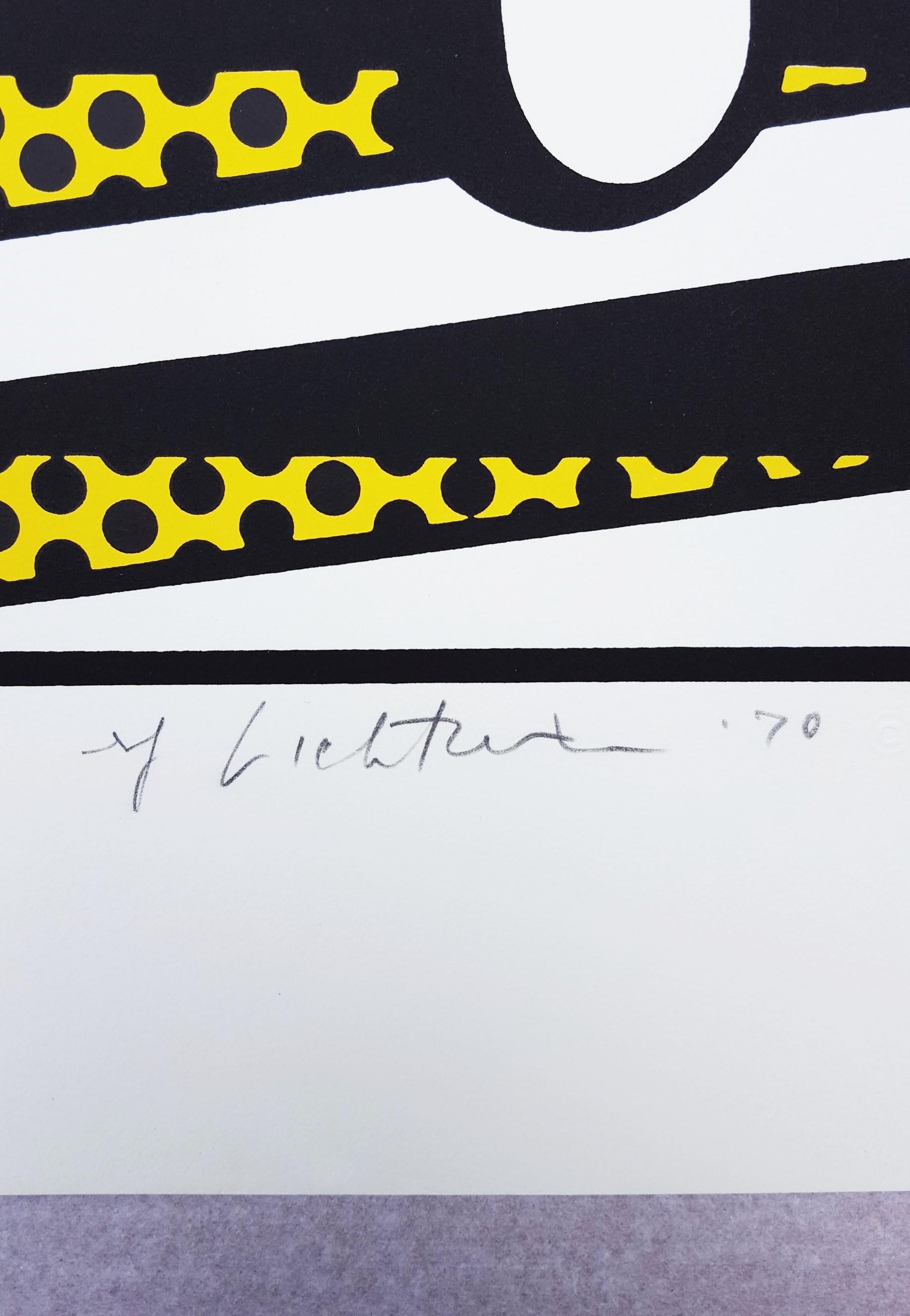 Chem 1A /// Pop Art Roy Lichtenstein Science Chemistry Screenprint Portrait Face For Sale 10