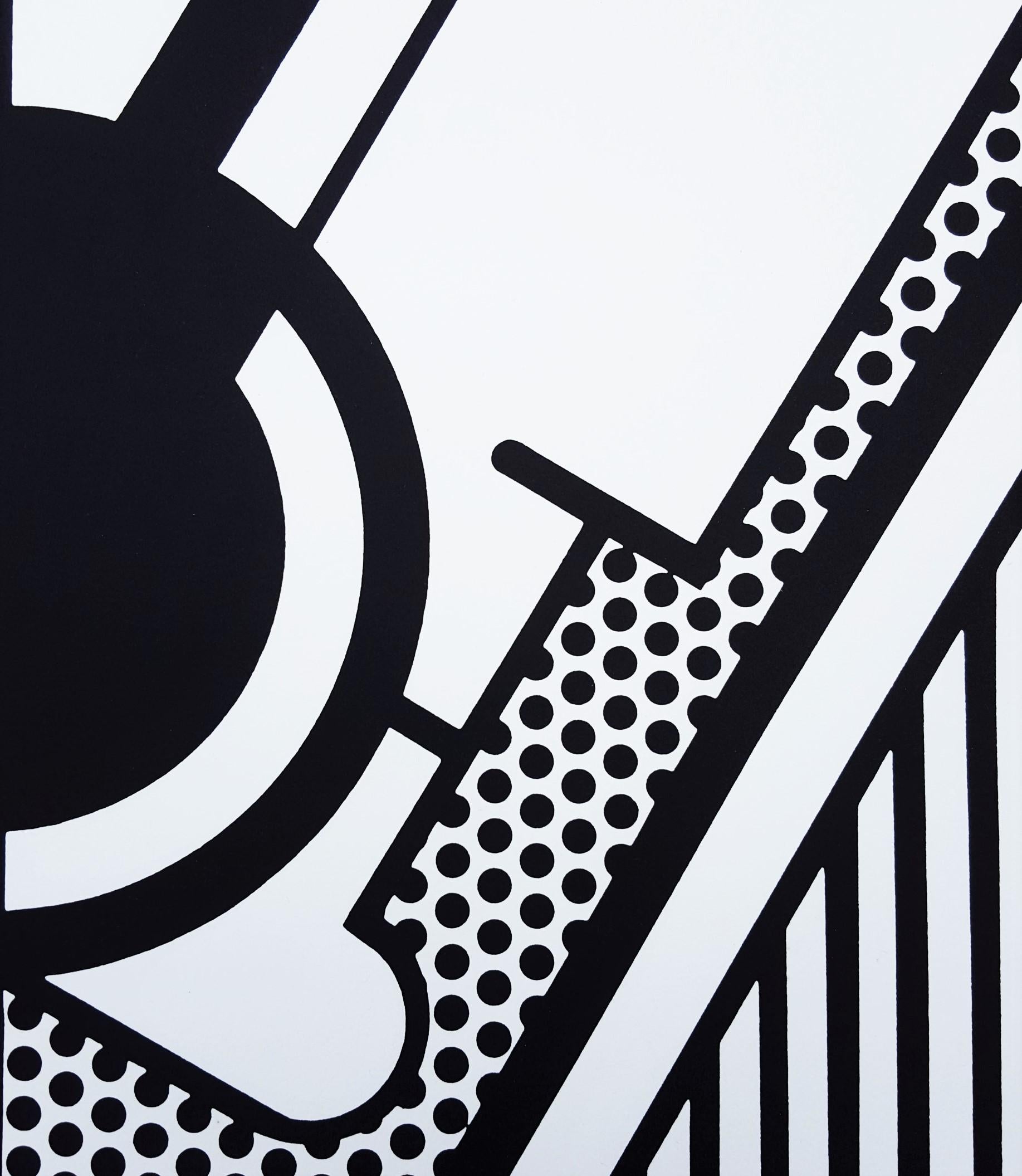 Chem 1A /// Pop Art Roy Lichtenstein Science Chemistry Screenprint Portrait Face For Sale 11