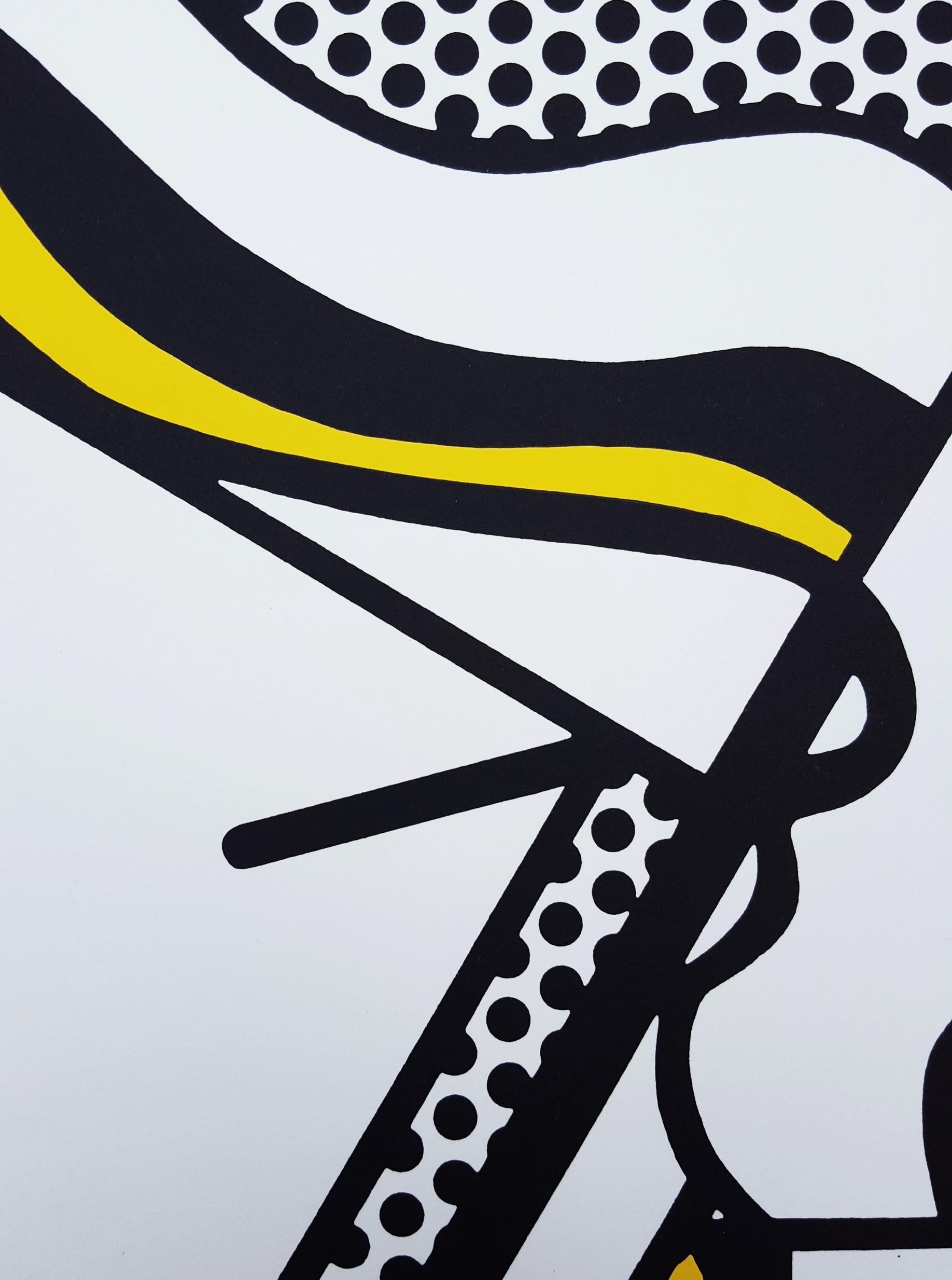 Chem 1A /// Pop Art Roy Lichtenstein Science Chemistry Screenprint Portrait Face For Sale 15