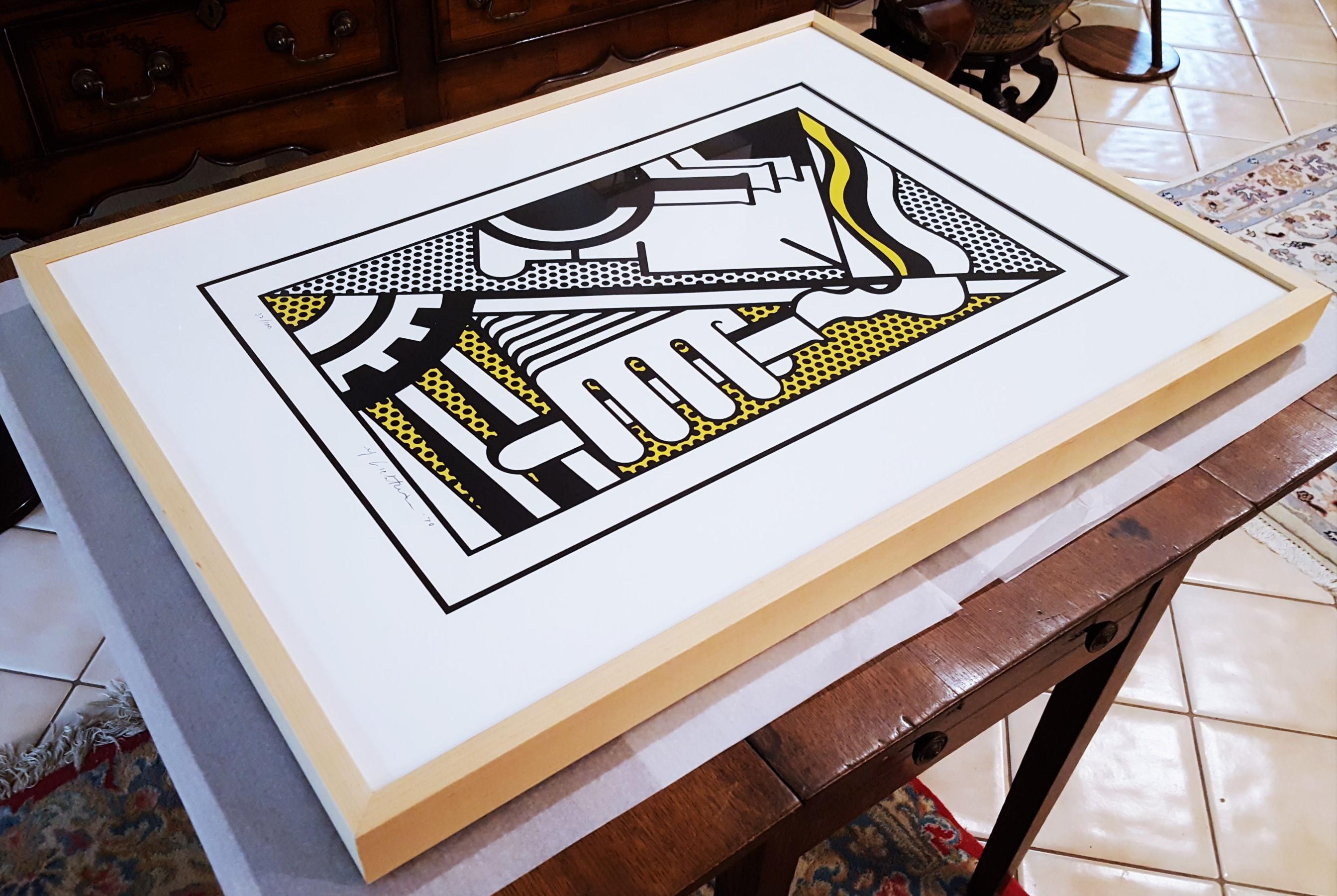 Chem 1A /// Pop Art Roy Lichtenstein Science Chemistry Screenprint Portrait Face For Sale 17