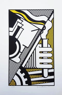 Chem 1A /// Pop Art Roy Lichtenstein Wissenschaft, Chemie, Siebdruck, Porträt, Gesicht