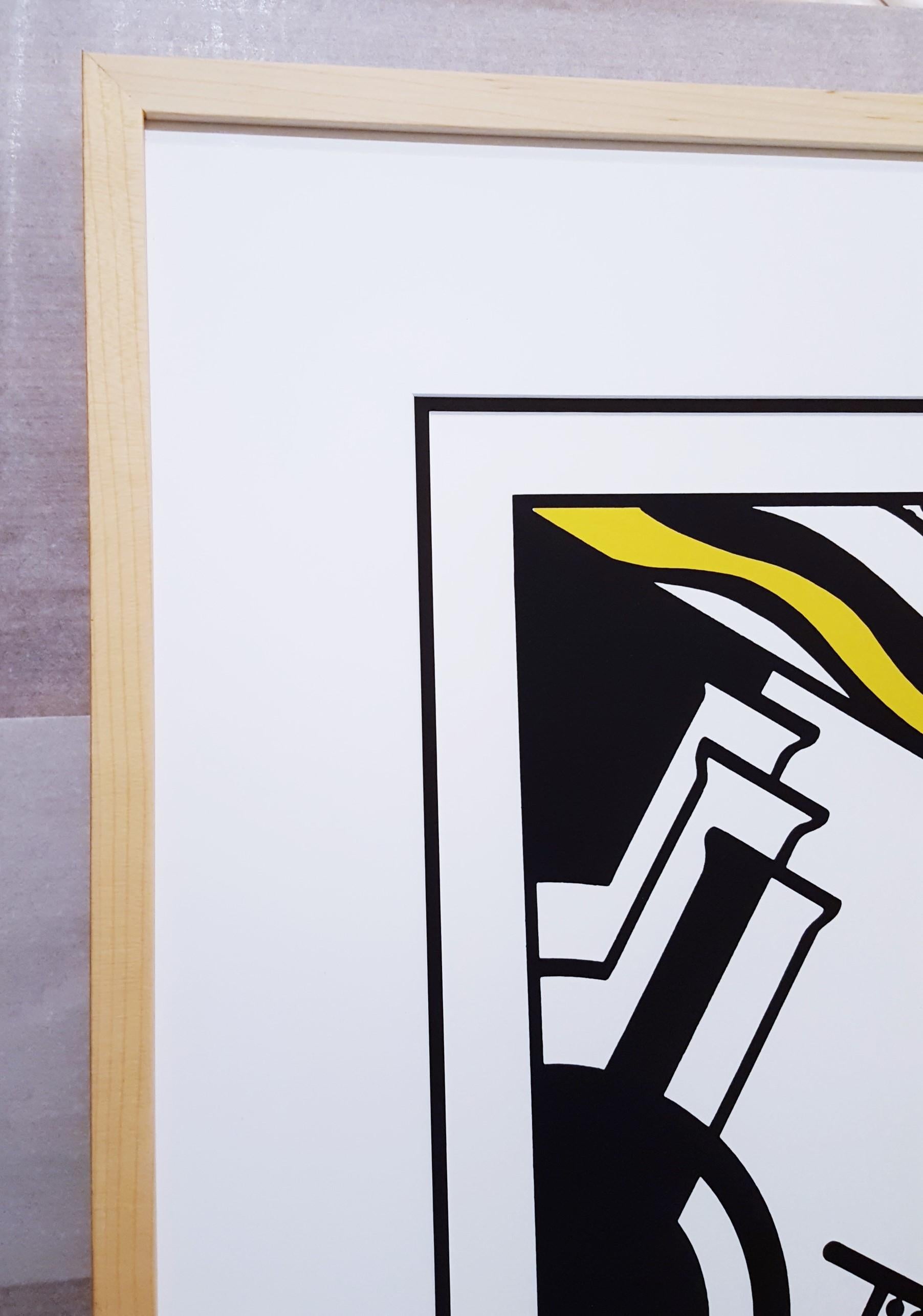 Chem 1A /// Pop Art Roy Lichtenstein Science Chemistry Screenprint Portrait Face For Sale 5