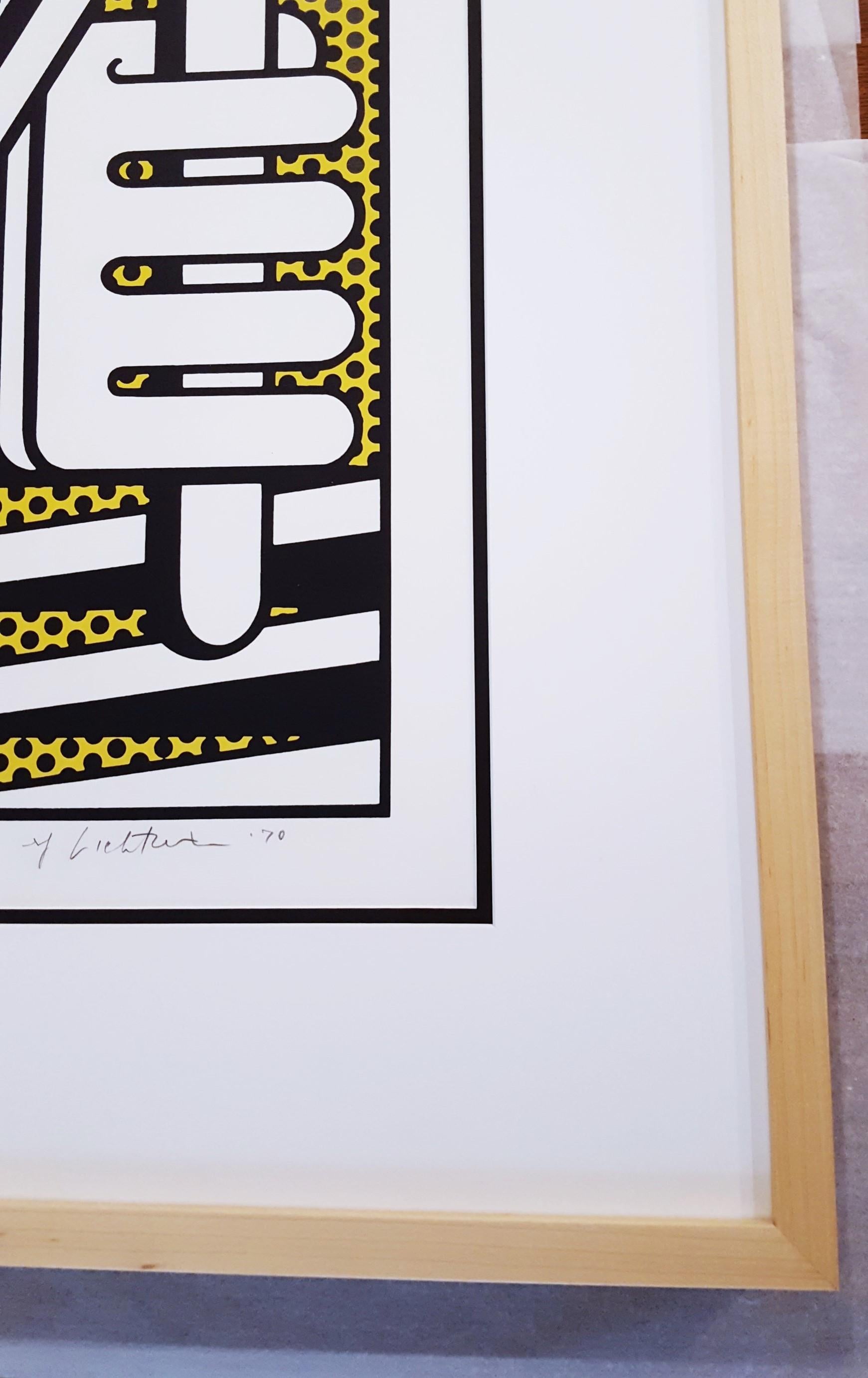 Chem 1A /// Pop Art Roy Lichtenstein Science Chemistry Screenprint Portrait Face For Sale 7