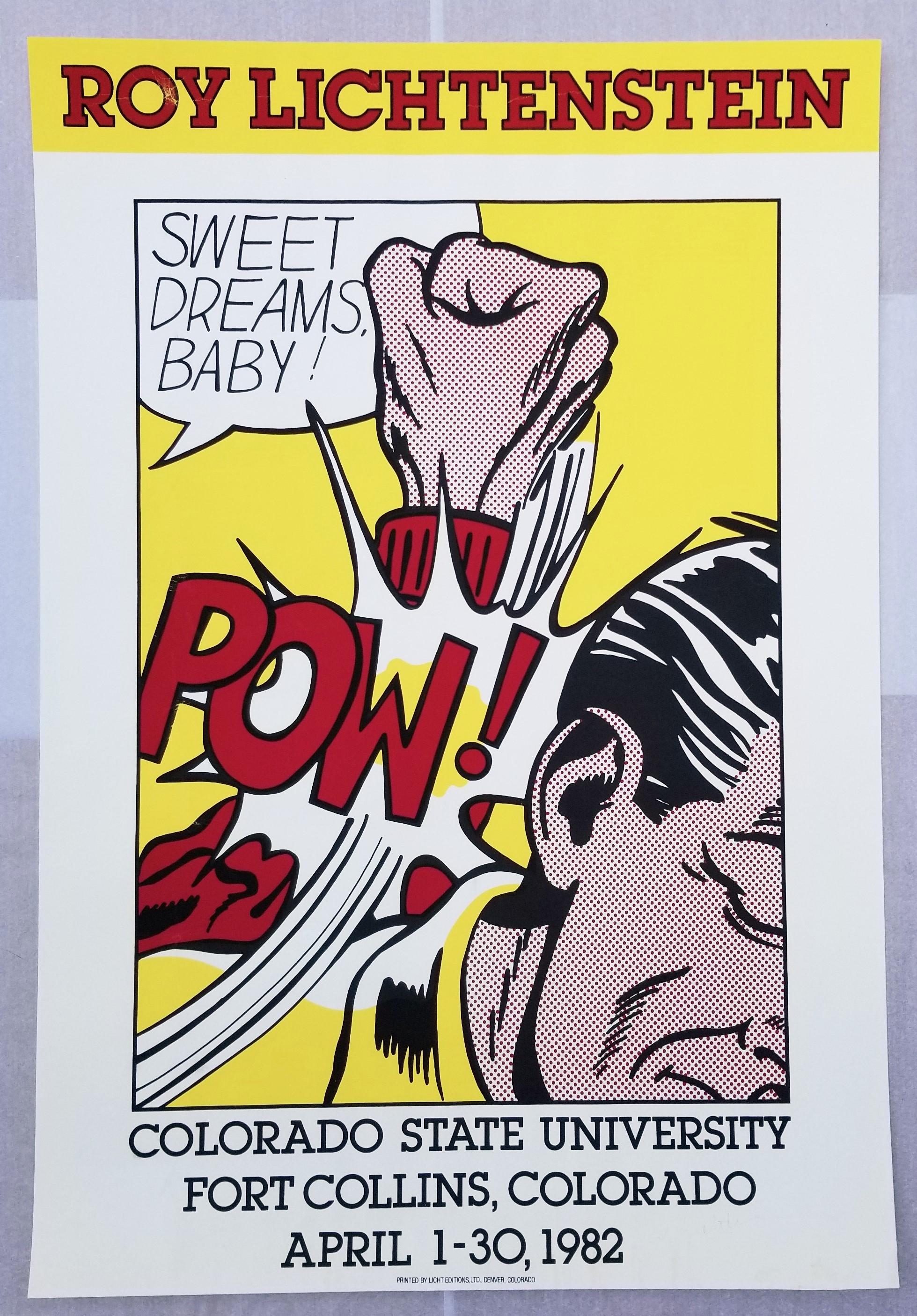 Colorado State University, Fort Collins (Sweet Dreams Baby!) Poster (Signed) - Print by Roy Lichtenstein