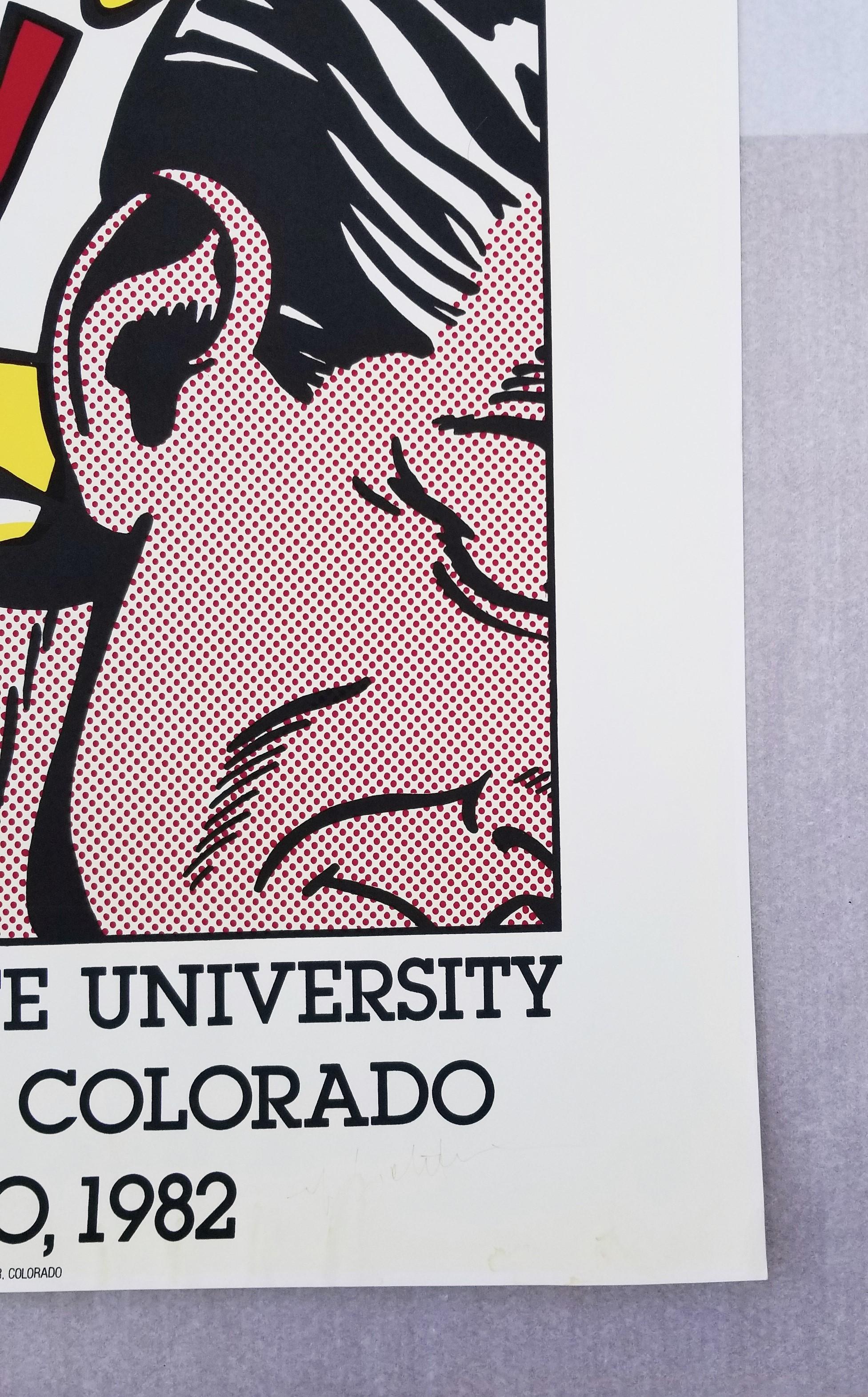 Colorado State University, Fort Collins (Sweet Dreams Baby!) Poster (Signed) - Pop Art Print by Roy Lichtenstein