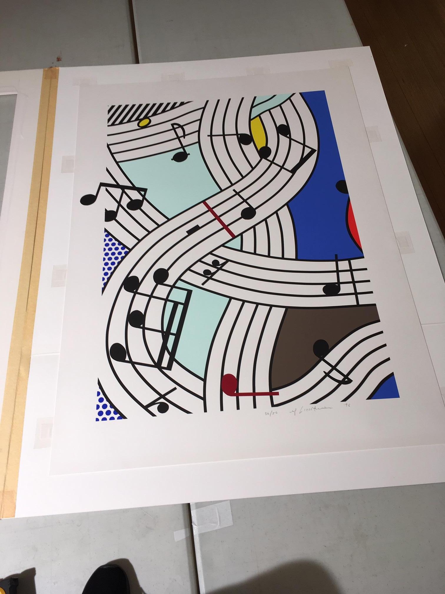 Composition I - Gray Print by Roy Lichtenstein