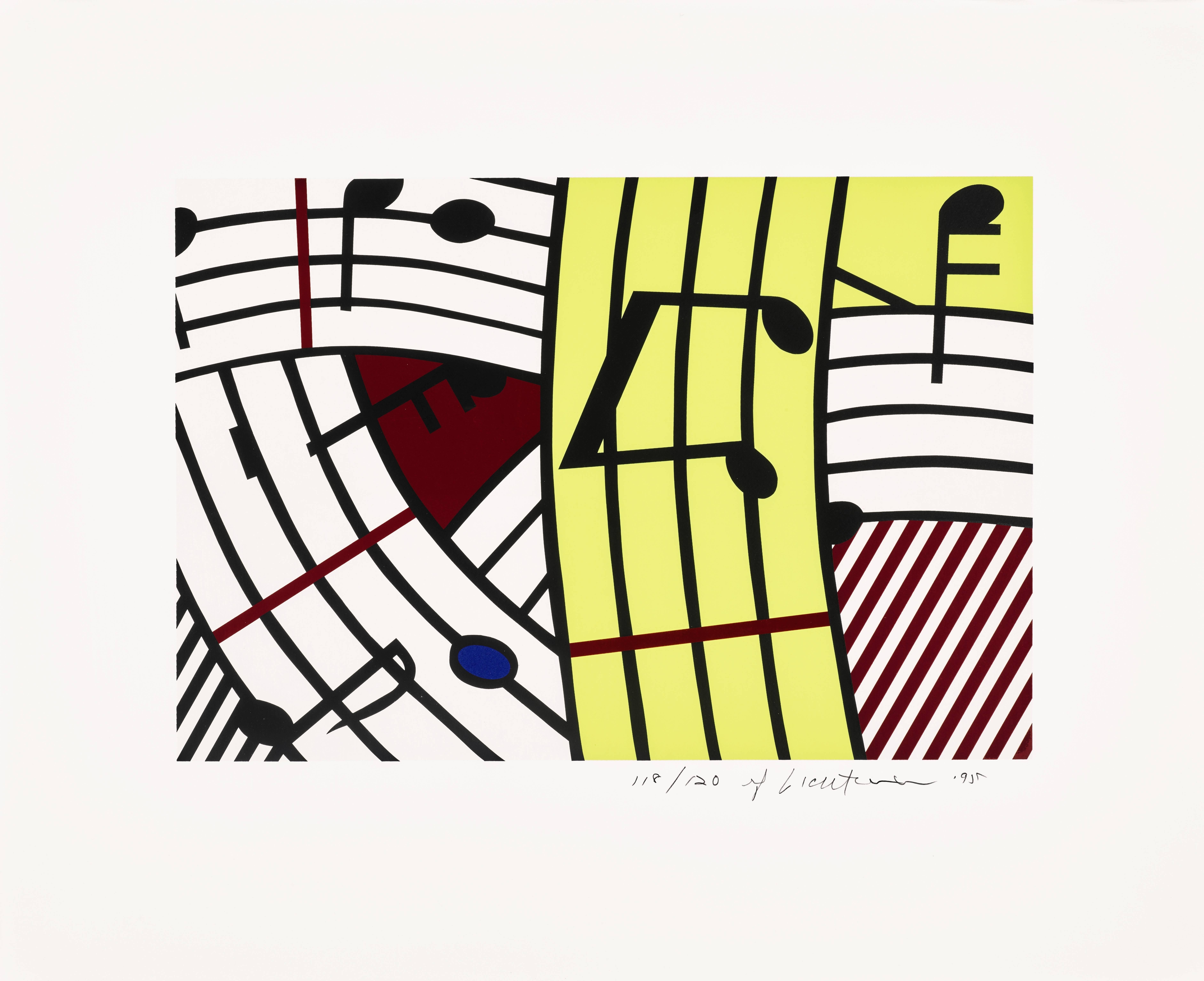 Roy Lichtenstein Figurative Print - Composition IV