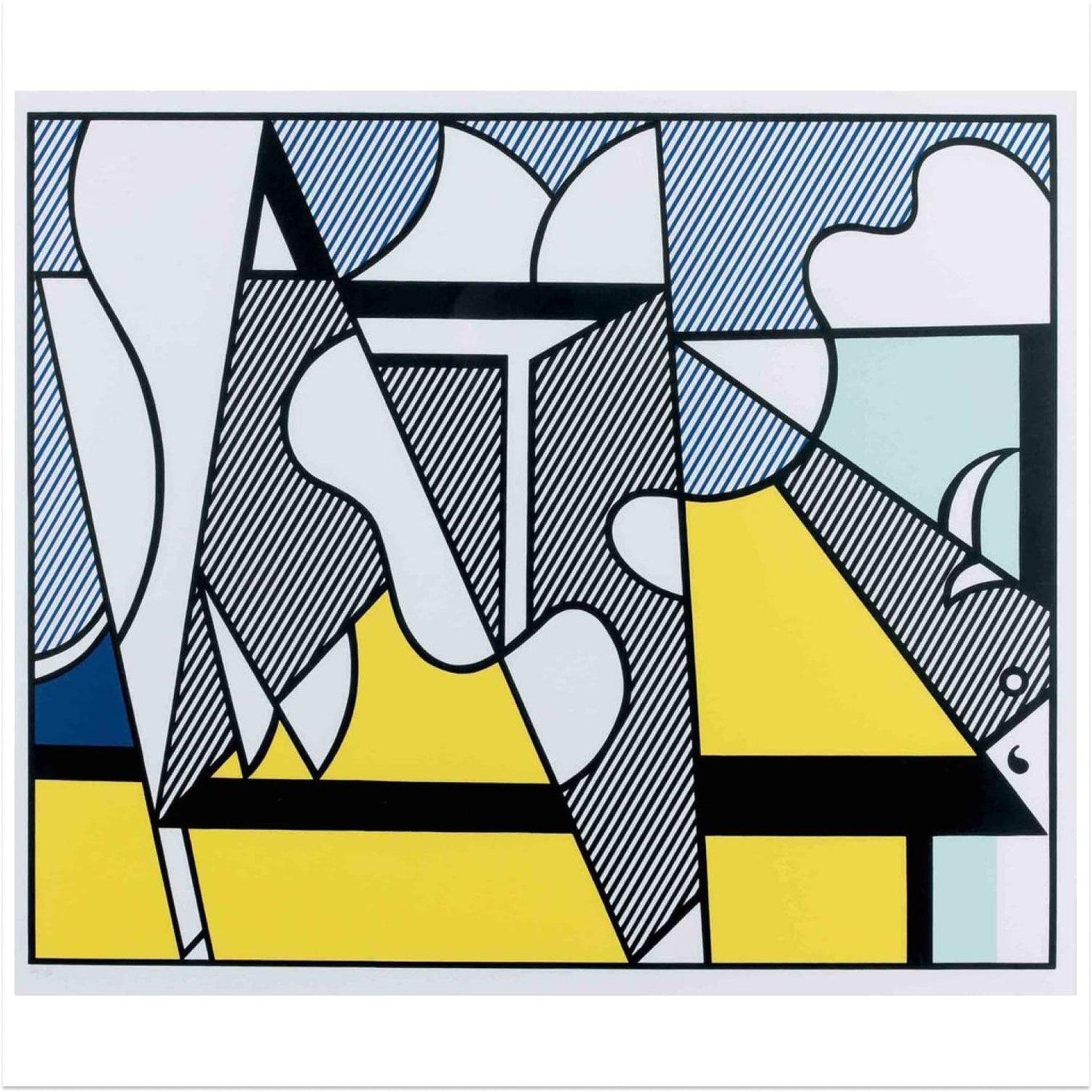 Cow Going Abstract by Roy Lichtenstein (after) For Sale 2