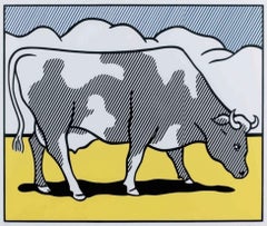 Cow Going Abstract by Roy Lichtenstein (after)