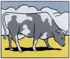 Abstrait Cow Going de Roy Lichtenstein (d'après)