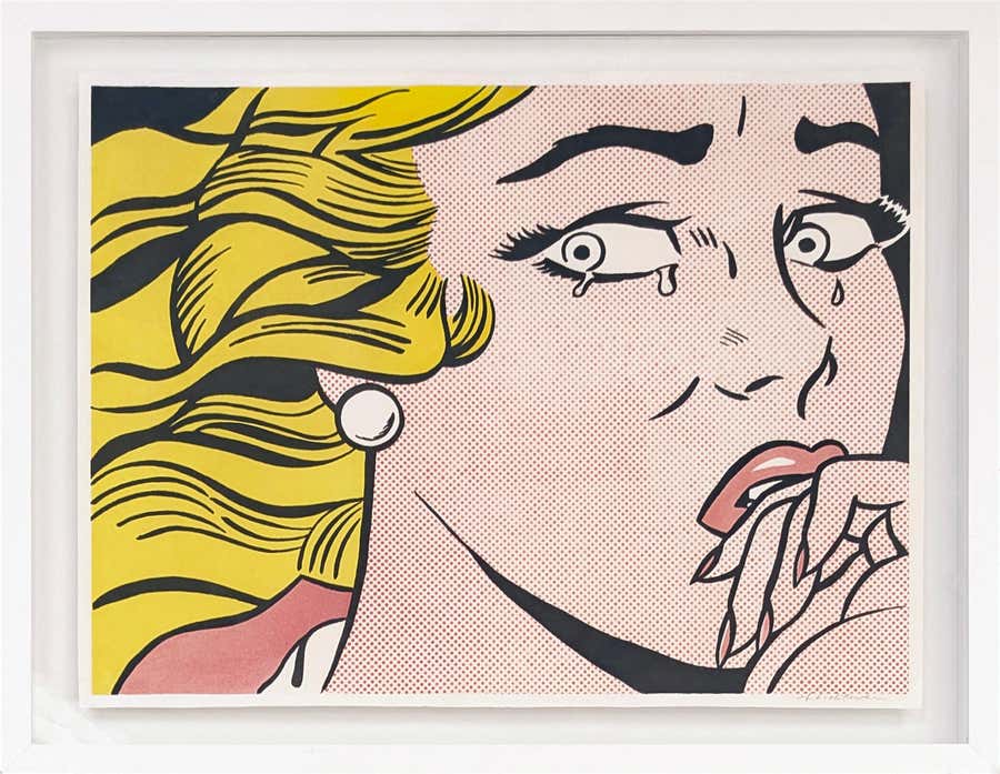 Crying Girl, Corlett II.1 (rare hand signed lithograph)